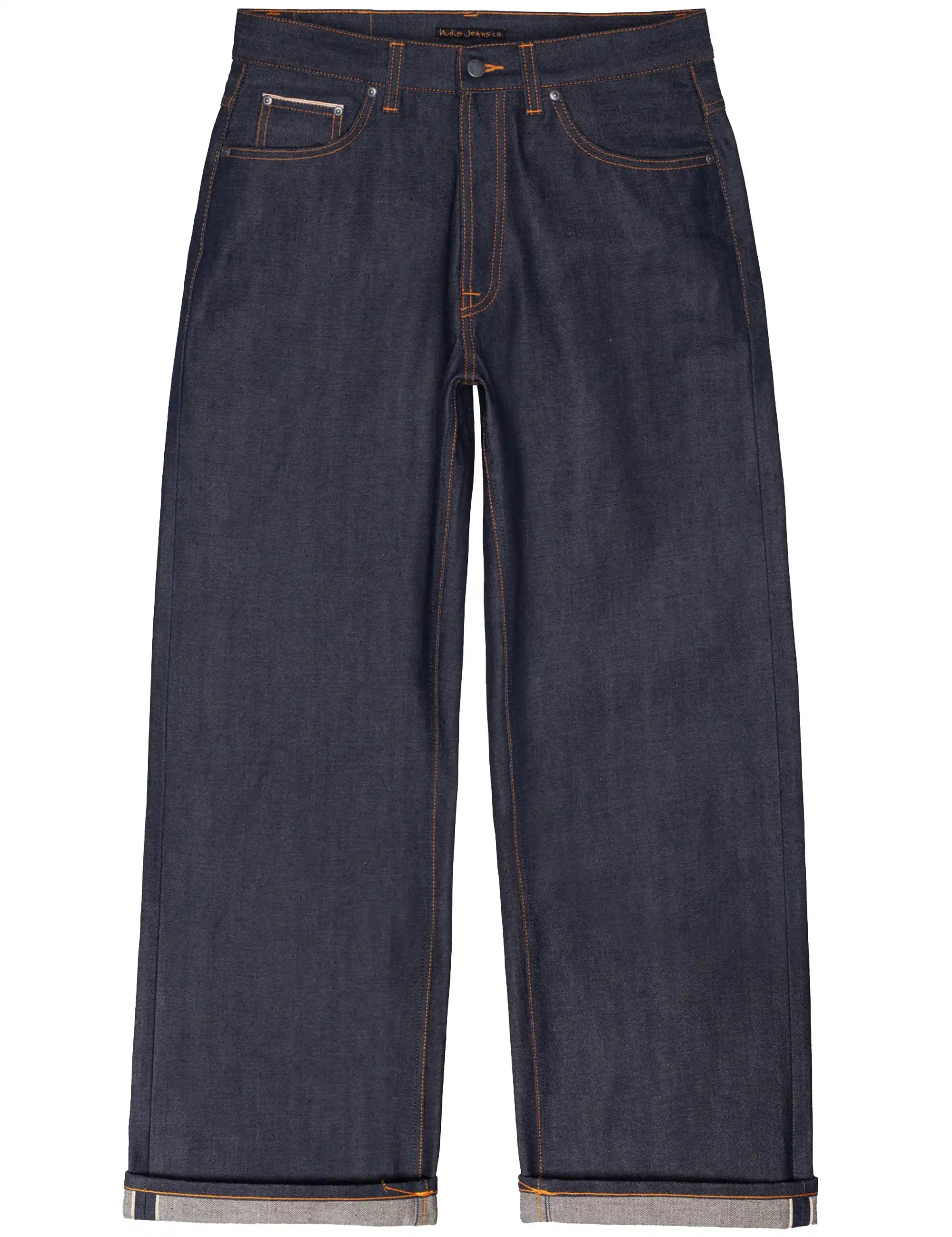 Nudie Jeans Loud Larry Jeans - Dry Lightning Selvage