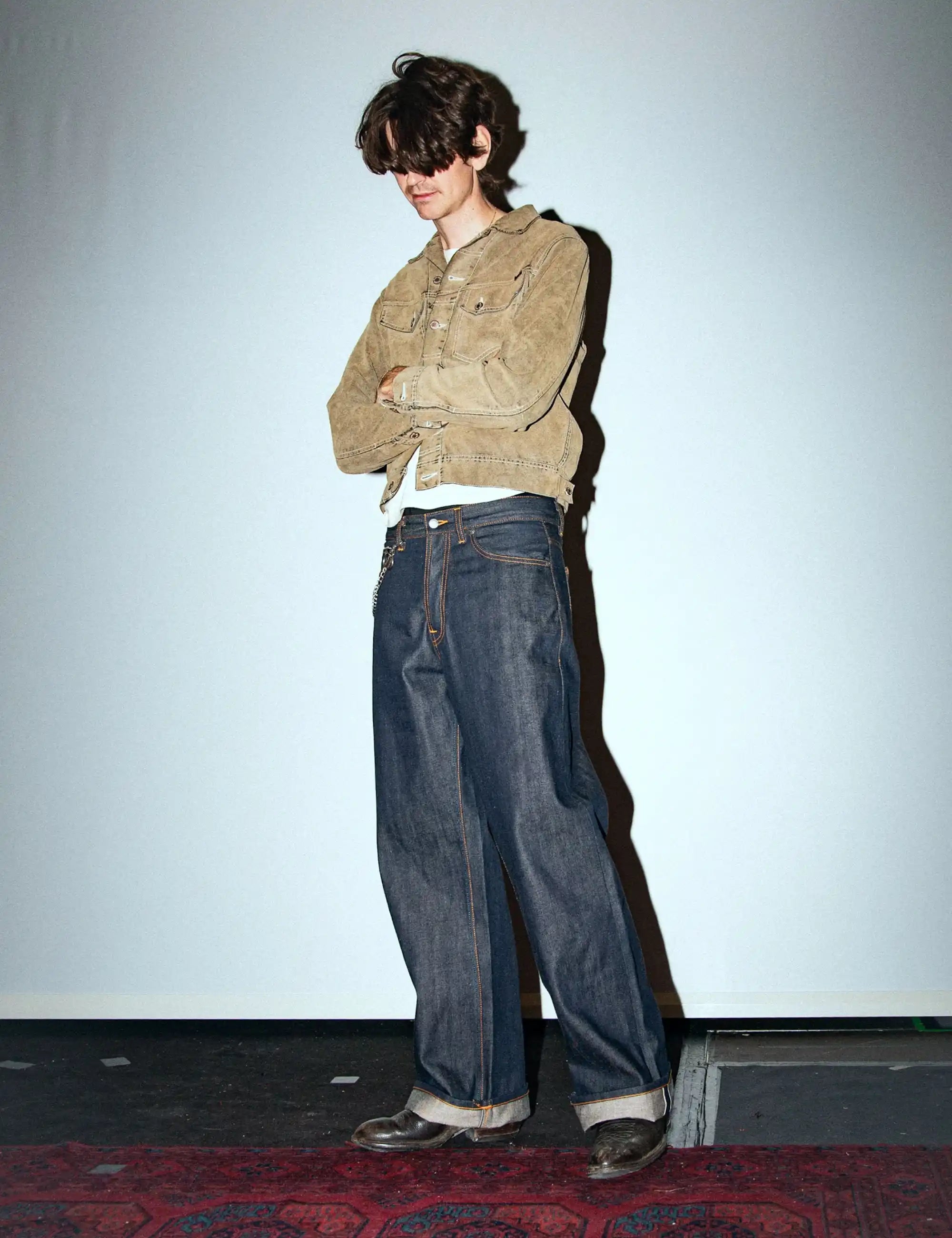 Nudie Jeans Loud Larry Jeans - Dry Lightning Selvage