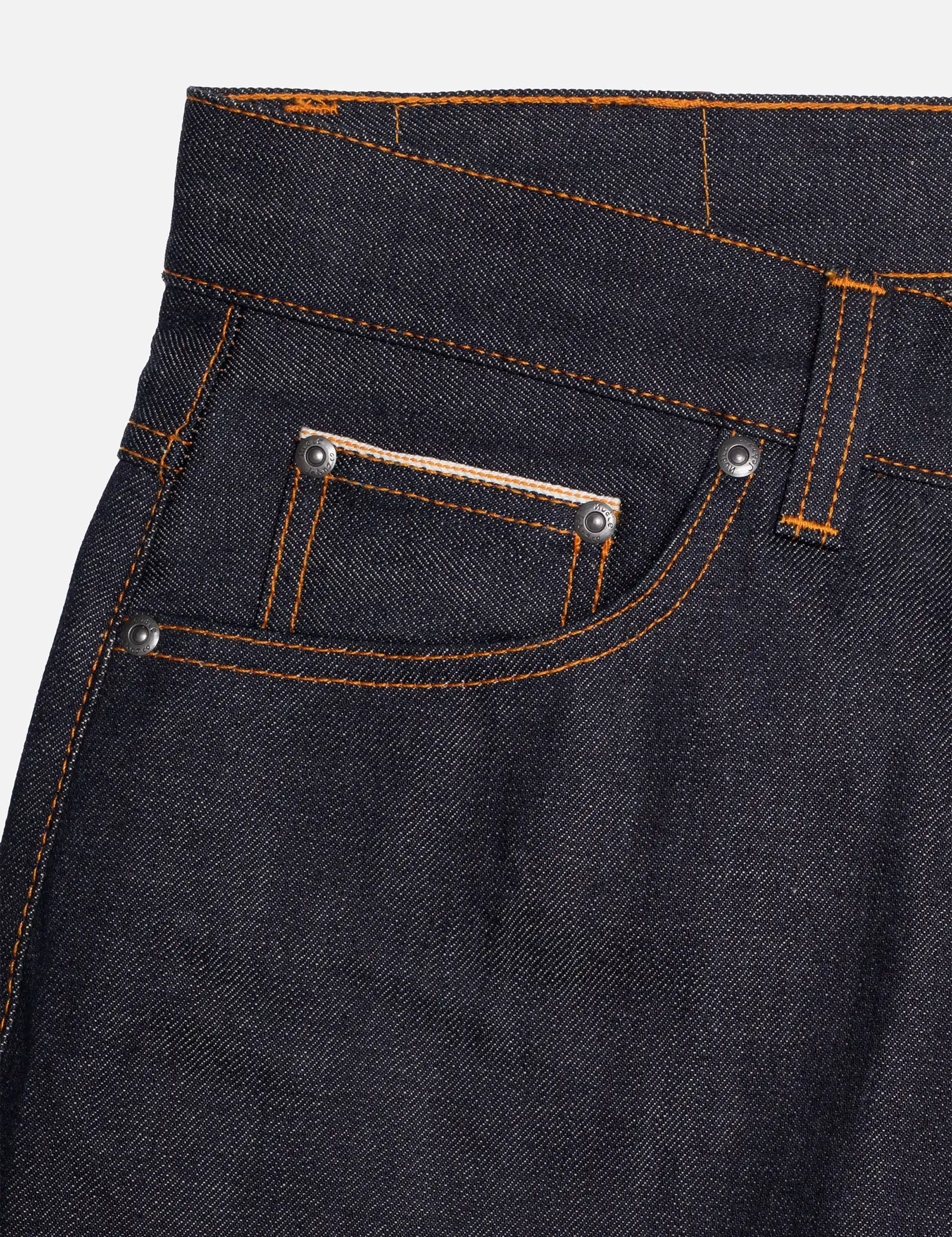 Nudie Jeans Loud Larry Jeans - Dry Lightning Selvage