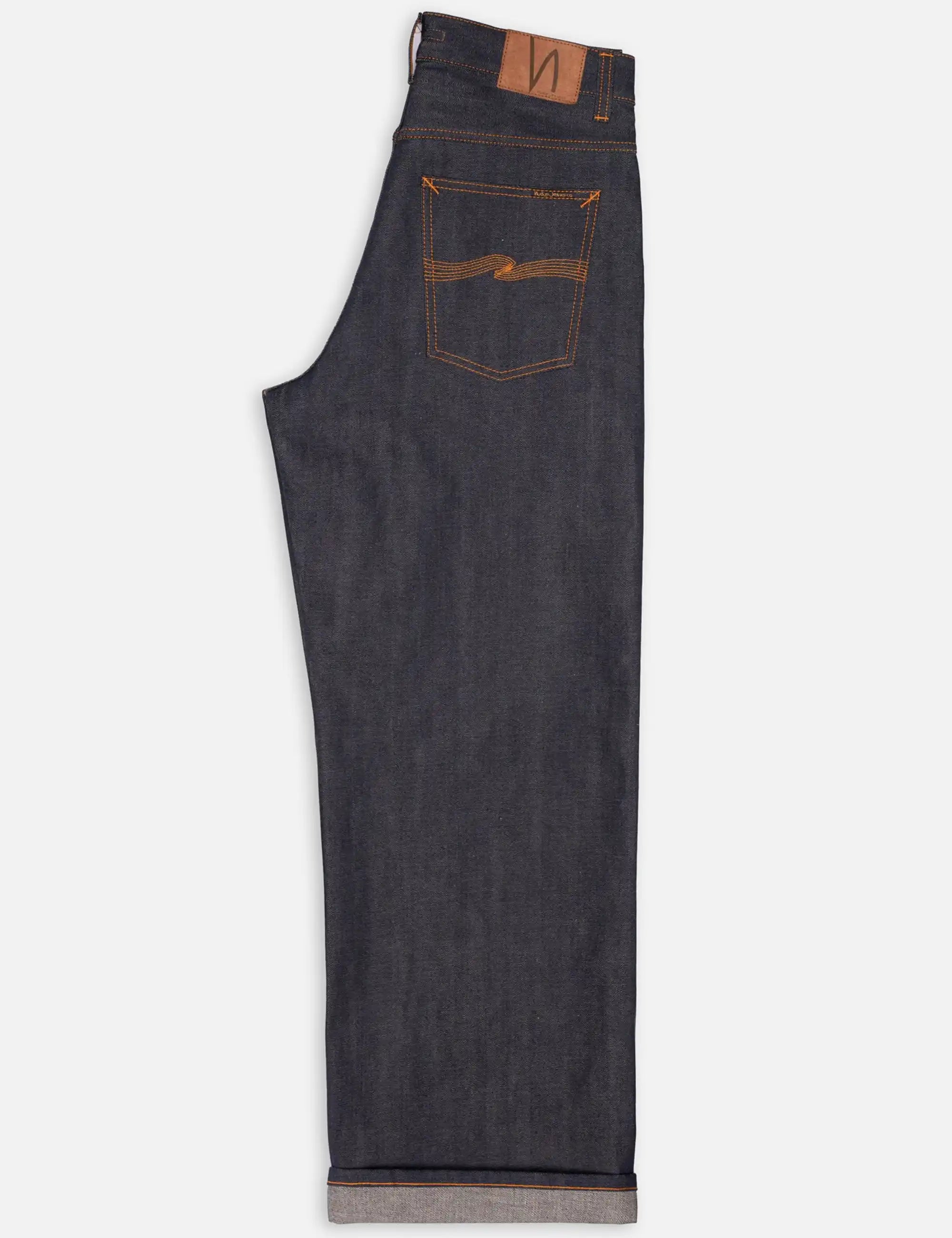 Nudie Jeans Loud Larry Jeans - Dry Lightning Selvage