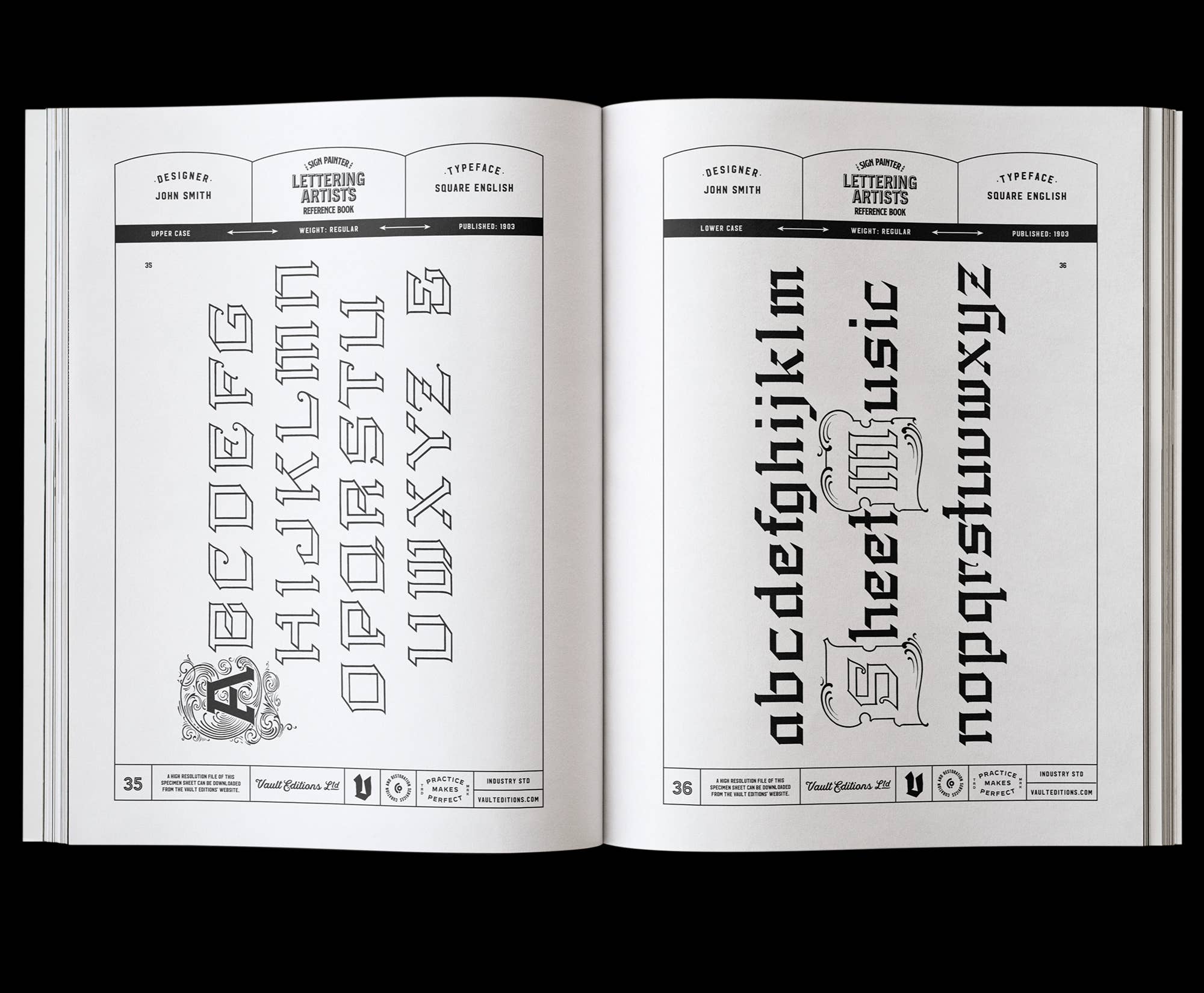 Sign Painter & Lettering Artist Reference Book by Kale James