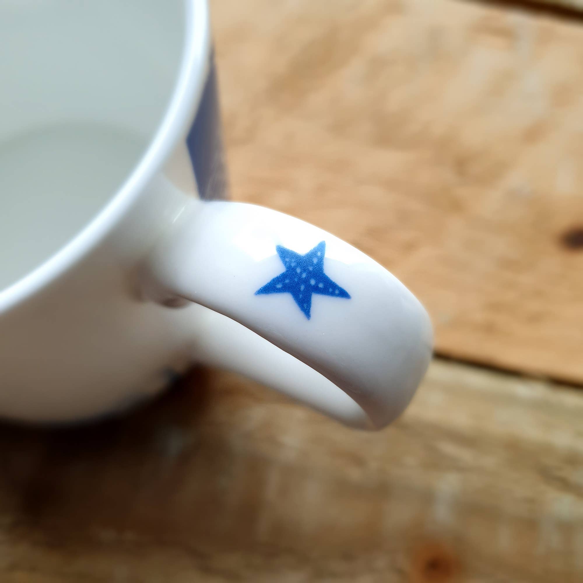 Prawn Star Hand Decorated Bone China Mug