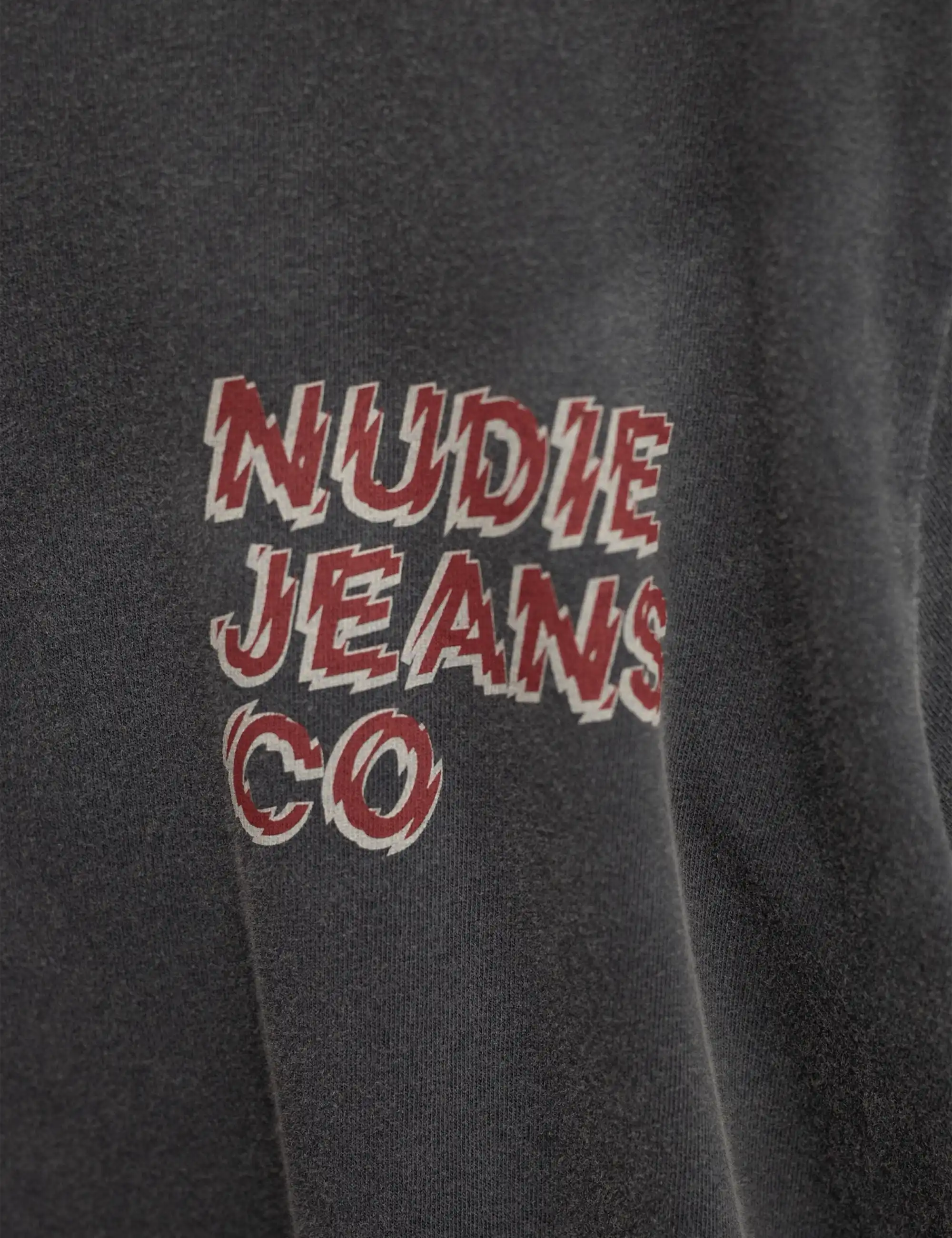Nudie Jeans Roy Life Tracks T-Shirt - Antracite