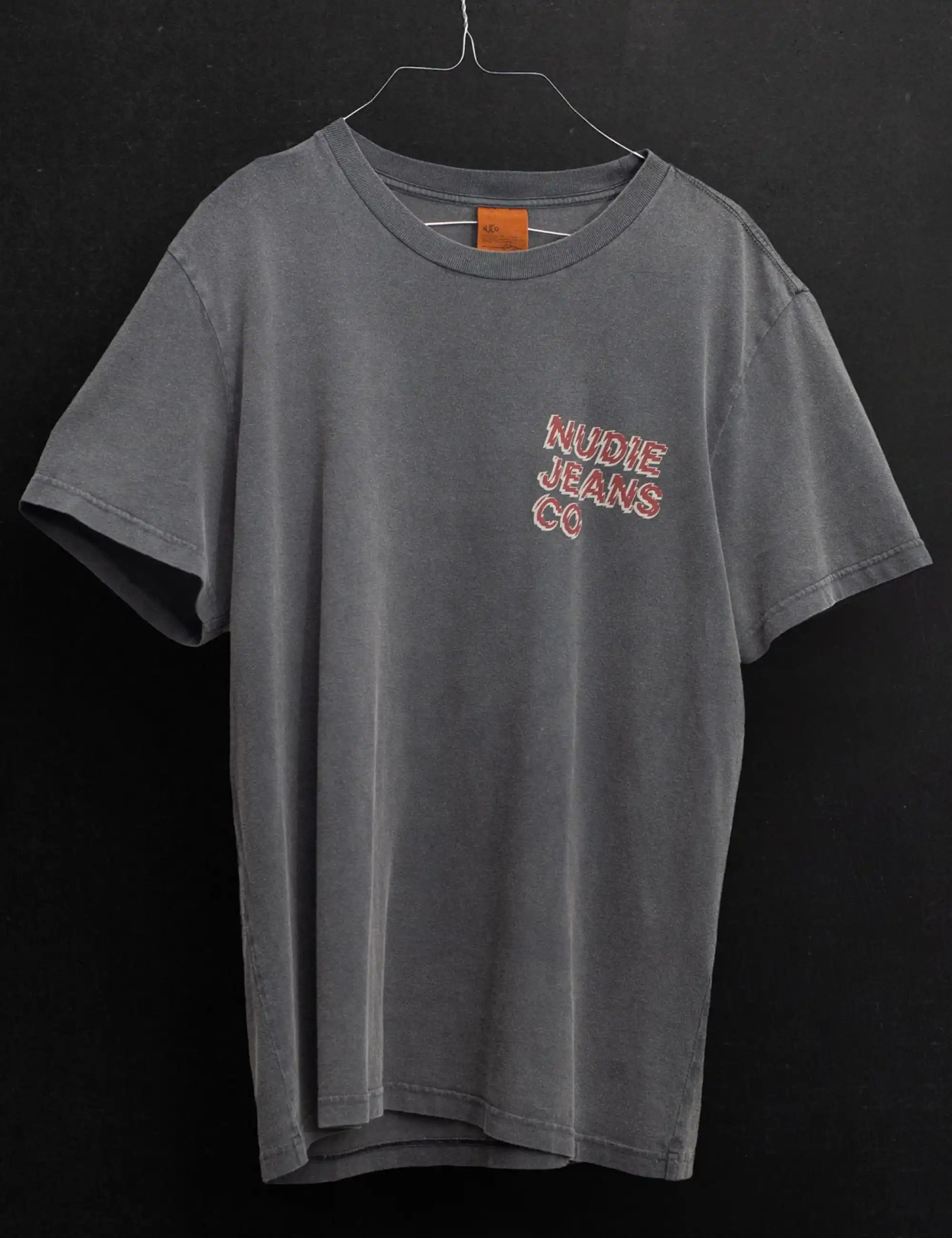 Nudie Jeans Roy Life Tracks T-Shirt - Antracite