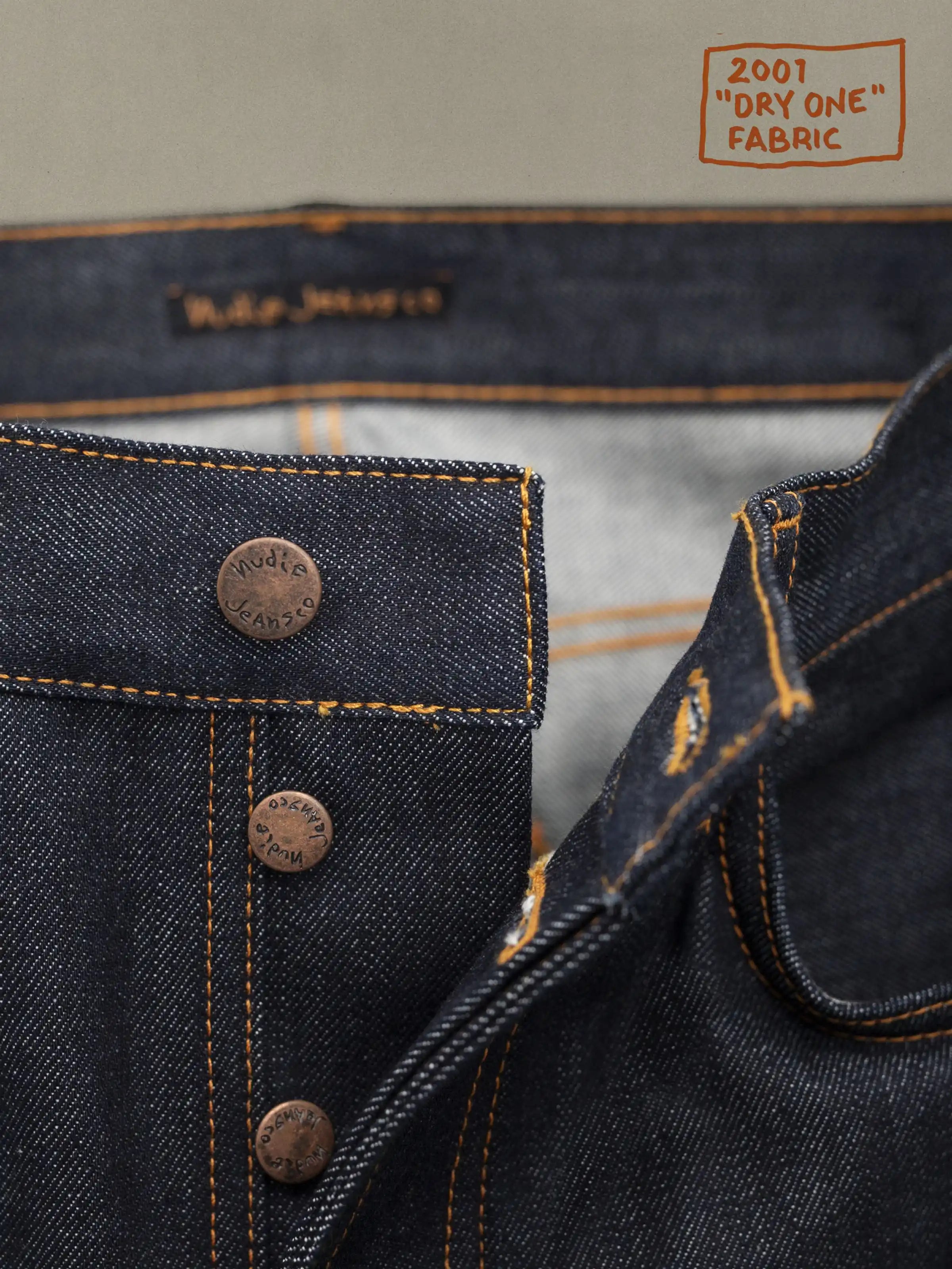 Nudie Jeans Tuff Tony Jeans - Dry Ecru Waves