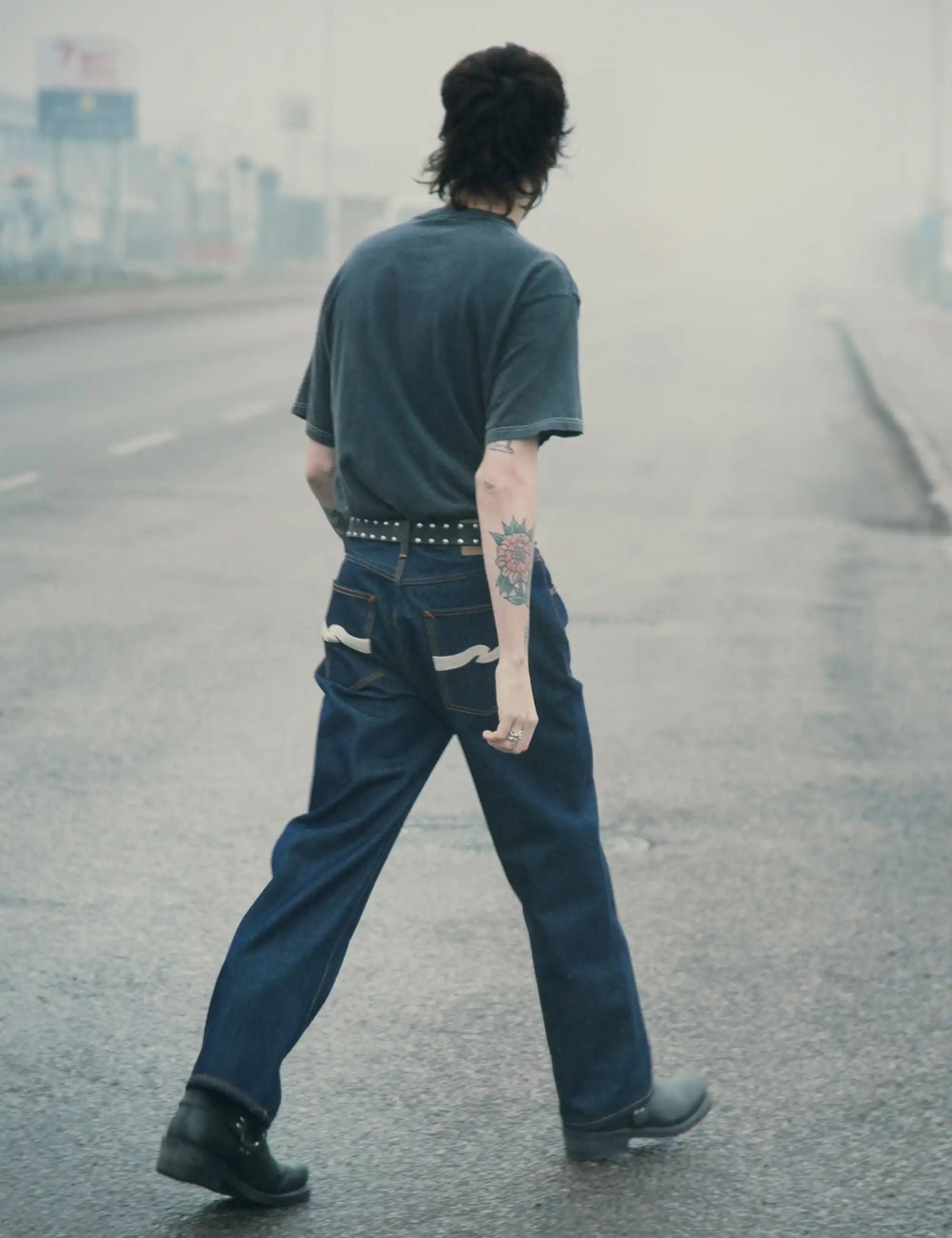 Nudie Jeans Tuff Tony Jeans - Dry Ecru Waves
