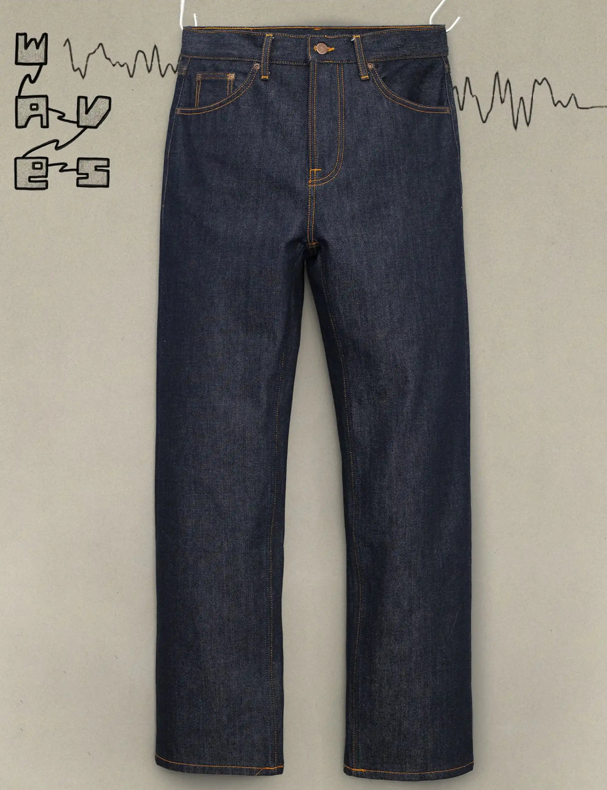 Nudie Jeans Tuff Tony Jeans - Dry Ecru Waves