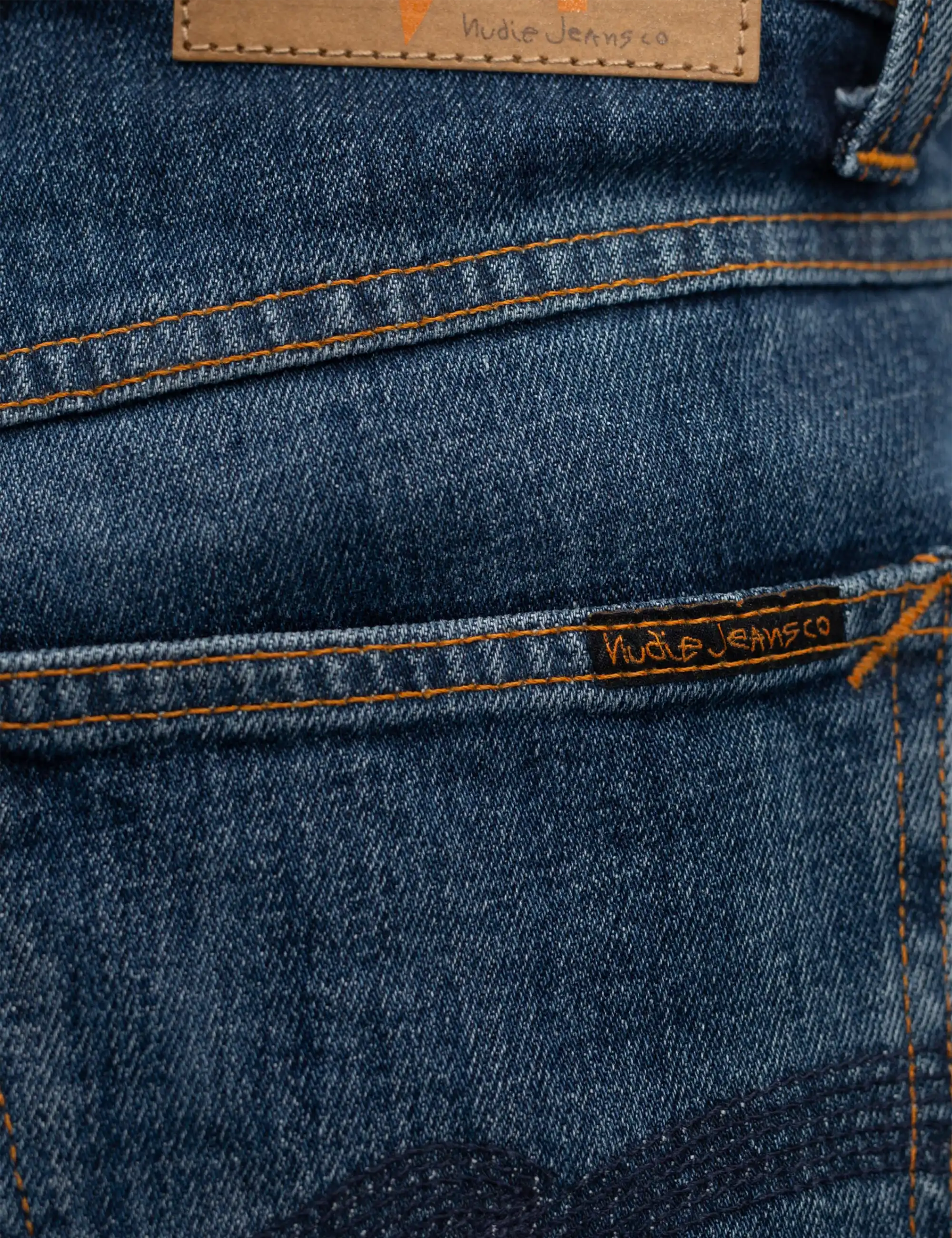 Nudie Jeans Solid Ollie Jeans - Blue, Echo Tracks