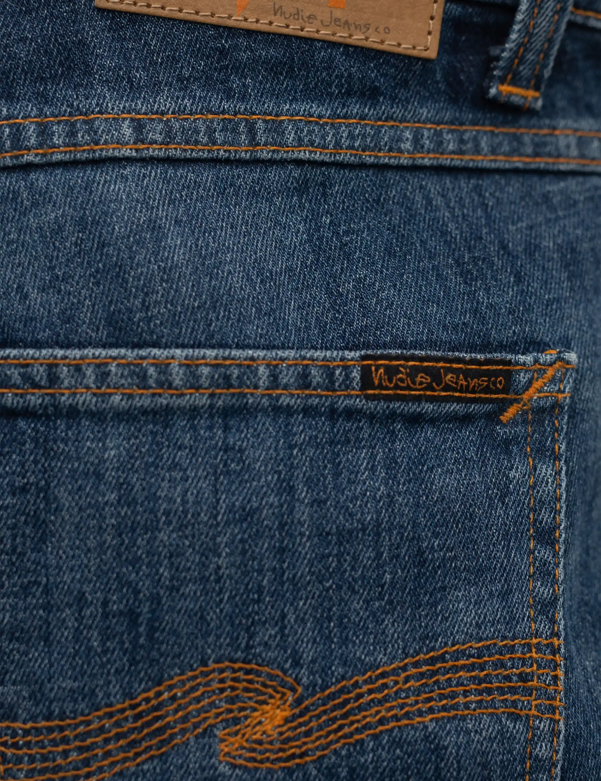 Nudie Jeans Lean Dean Jeans - Blue, Echo Tracks