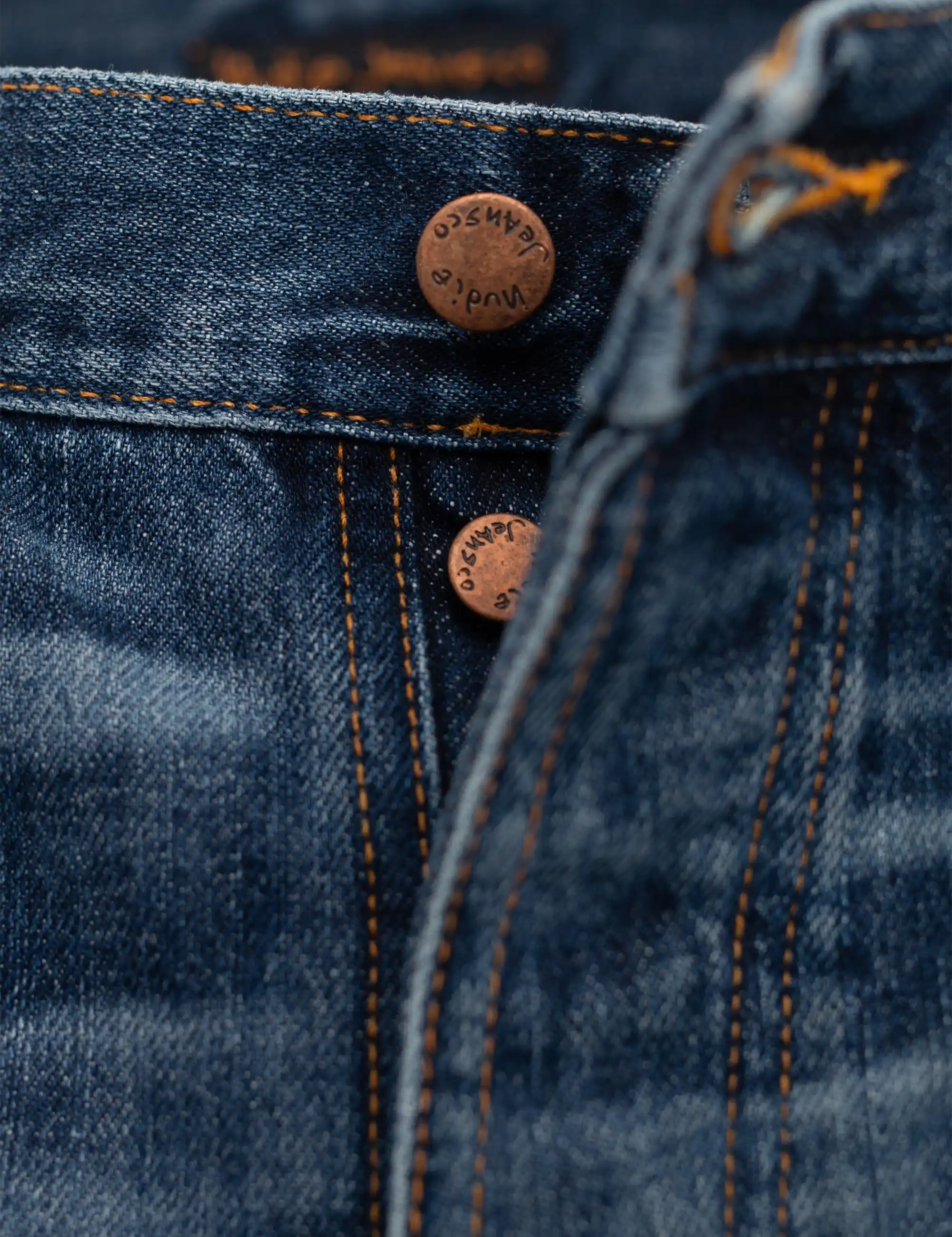 Nudie Jeans Steady Eddie II Jeans - Blue, Twisted Tracks