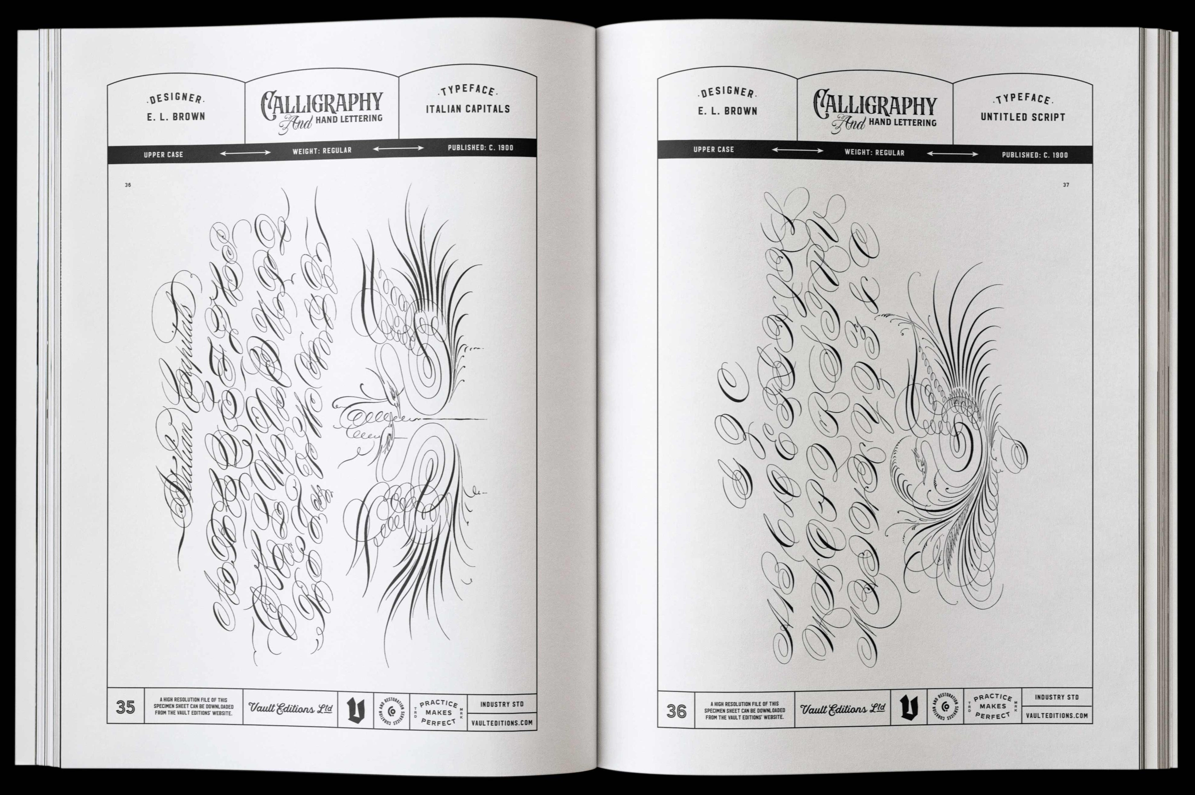 Vault Editions The Essential Calligraphy & Lettering Reference Book by James Kale