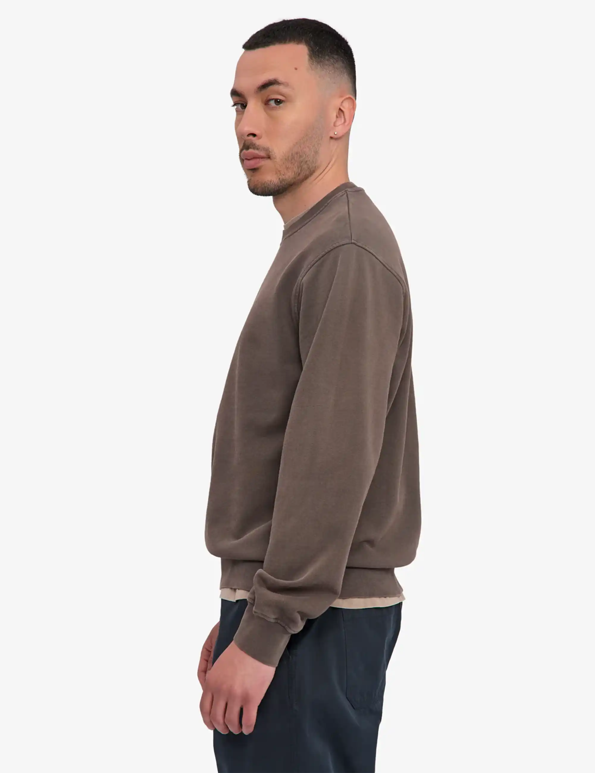 Colorful Standard Organic Crew Sweat - Faded Mud