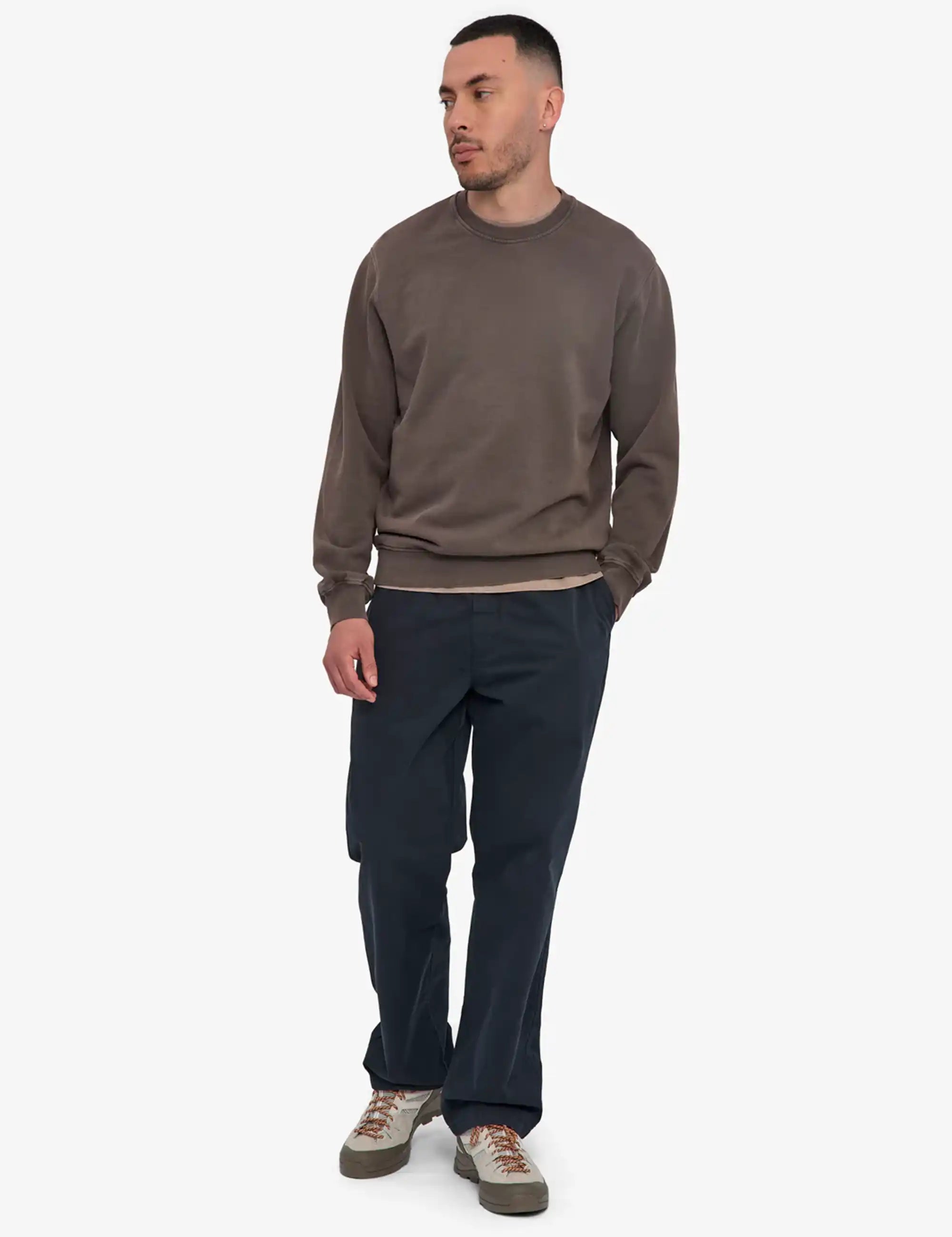 Colorful Standard Organic Crew Sweat - Faded Mud