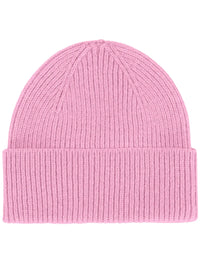 Merino Wool Beanie Hat - Cherry Blossom