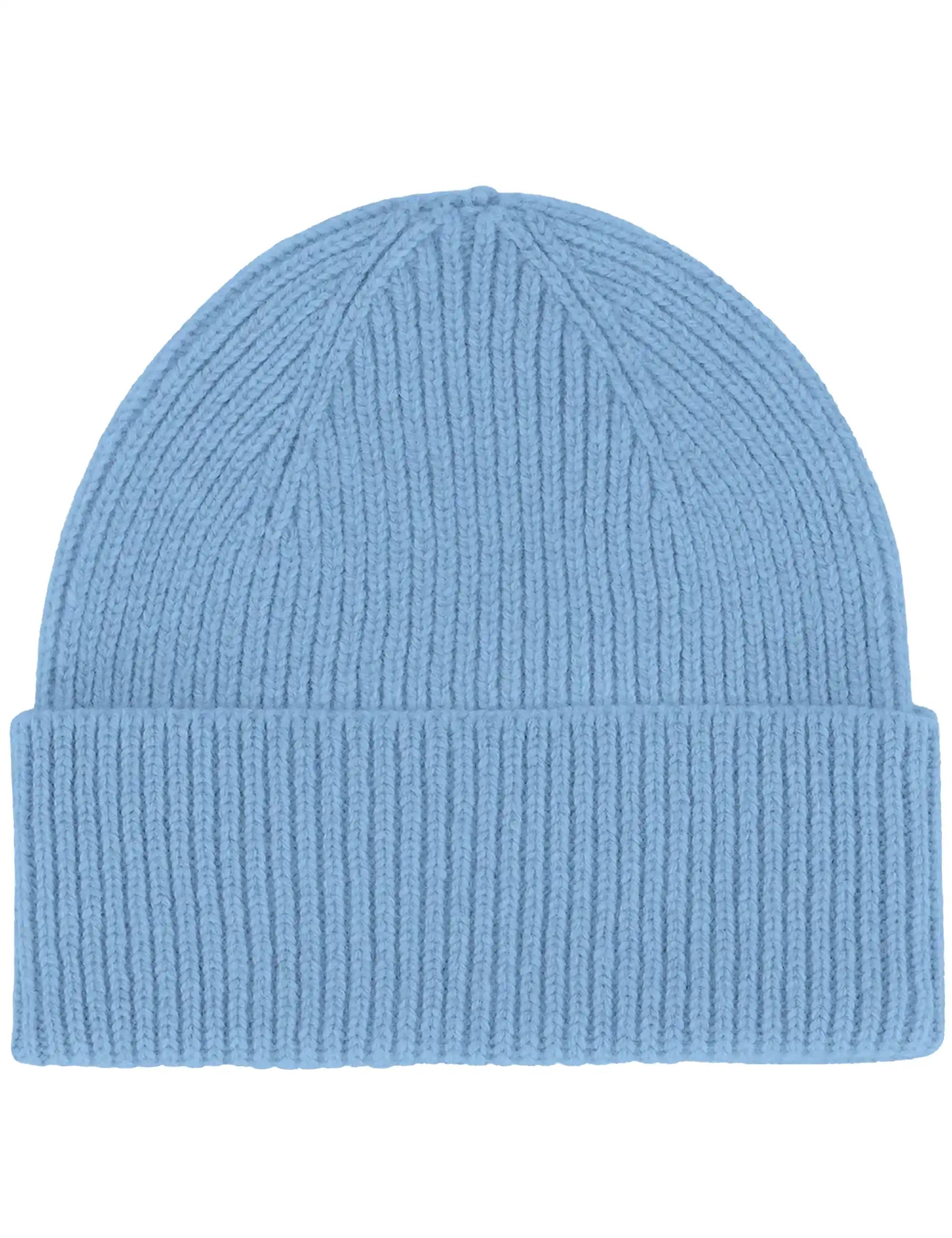 Colorful Standard Merino Wool Beanie Hat - Seaside Blue