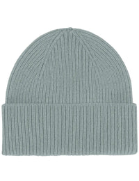 Merino Wool Beanie Hat - Steel Blue