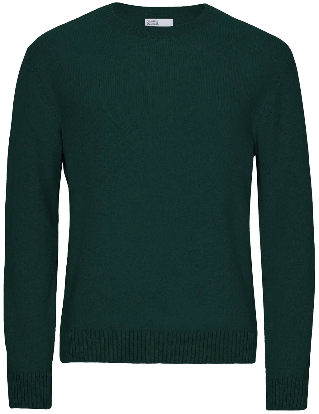 Classic Merino Wool Crew Sweater - Emerald Green