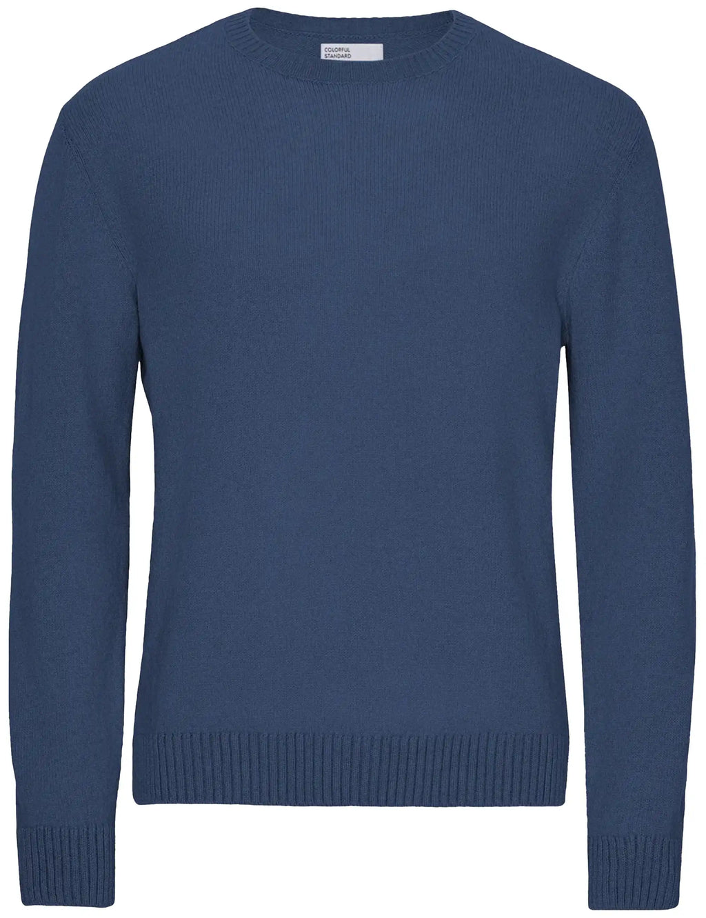 Classic Merino Wool Crew Sweater - Petrol Blue