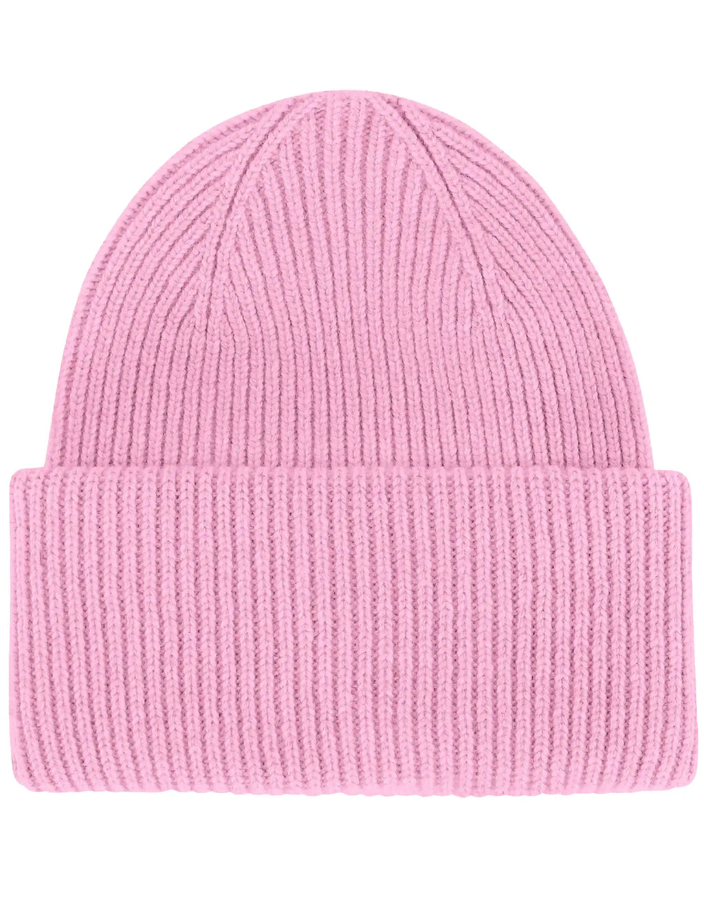 Merino Wool Chunky Beanie Hat - Cherry Blossom
