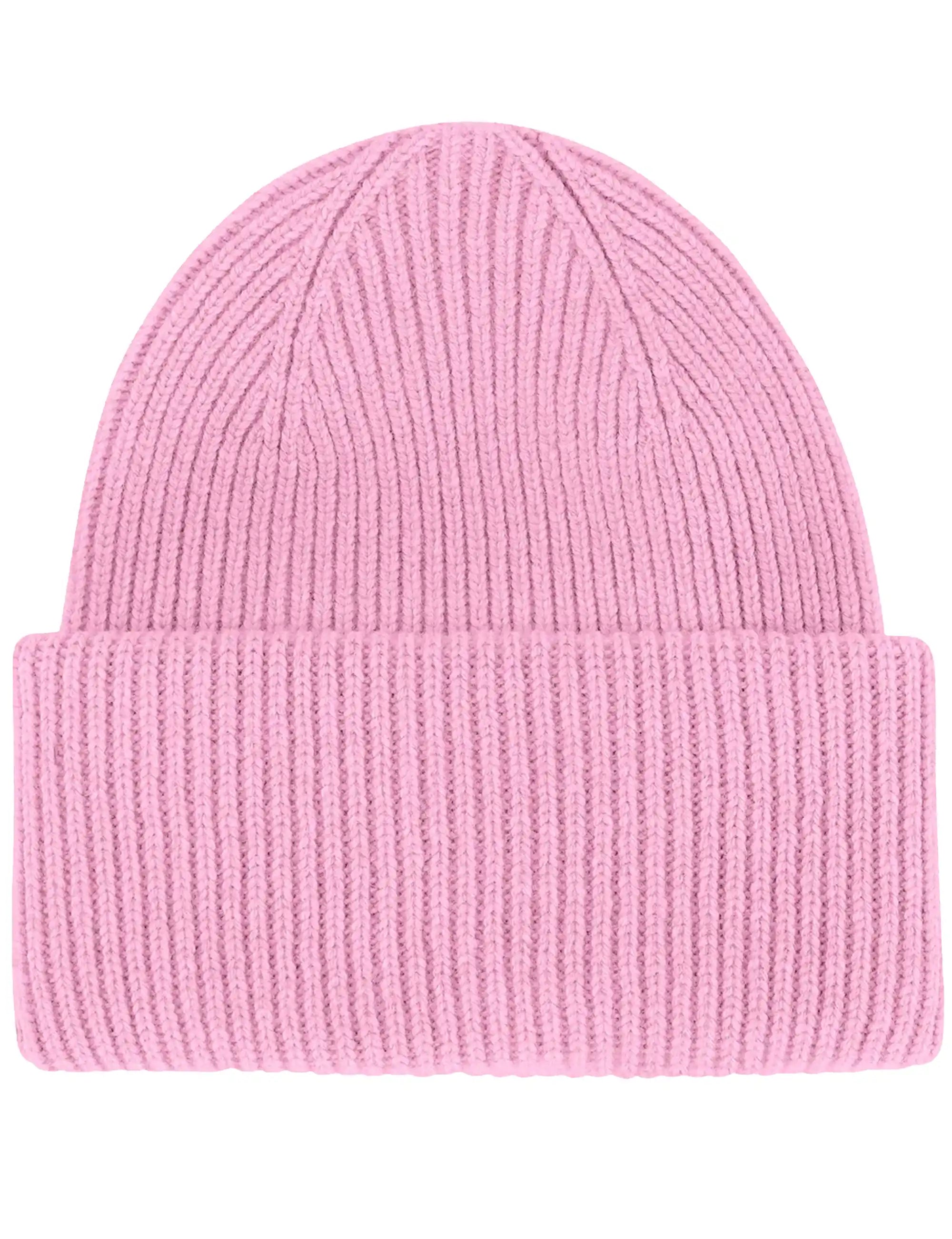 Colorful Standard Merino Wool Chunky Beanie Hat - Cherry Blossom
