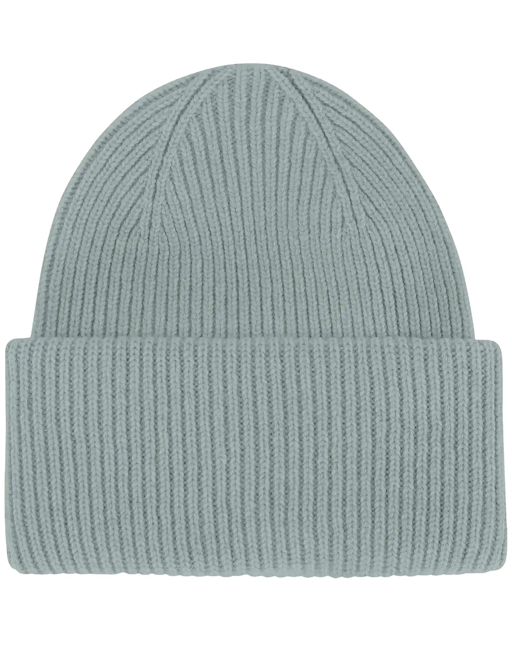 Colorful Standard Merino Wool Chunky Beanie Hat - Steel Blue