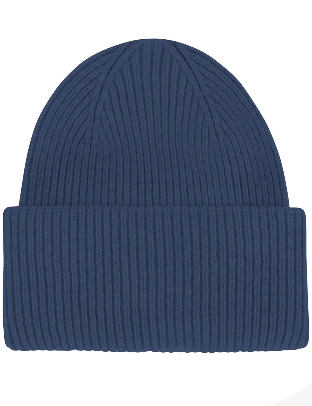 Merino Wool Chunky Beanie Hat - Petrol Blue