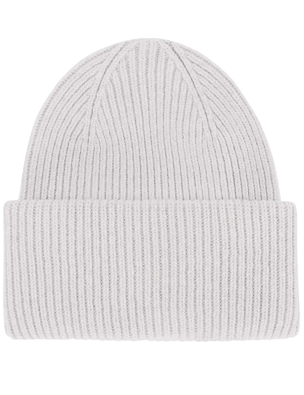 Merino Wool Chunky Beanie Hat - Snow Melange
