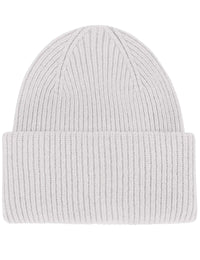 Merino Wool Chunky Beanie Hat - Snow Melange