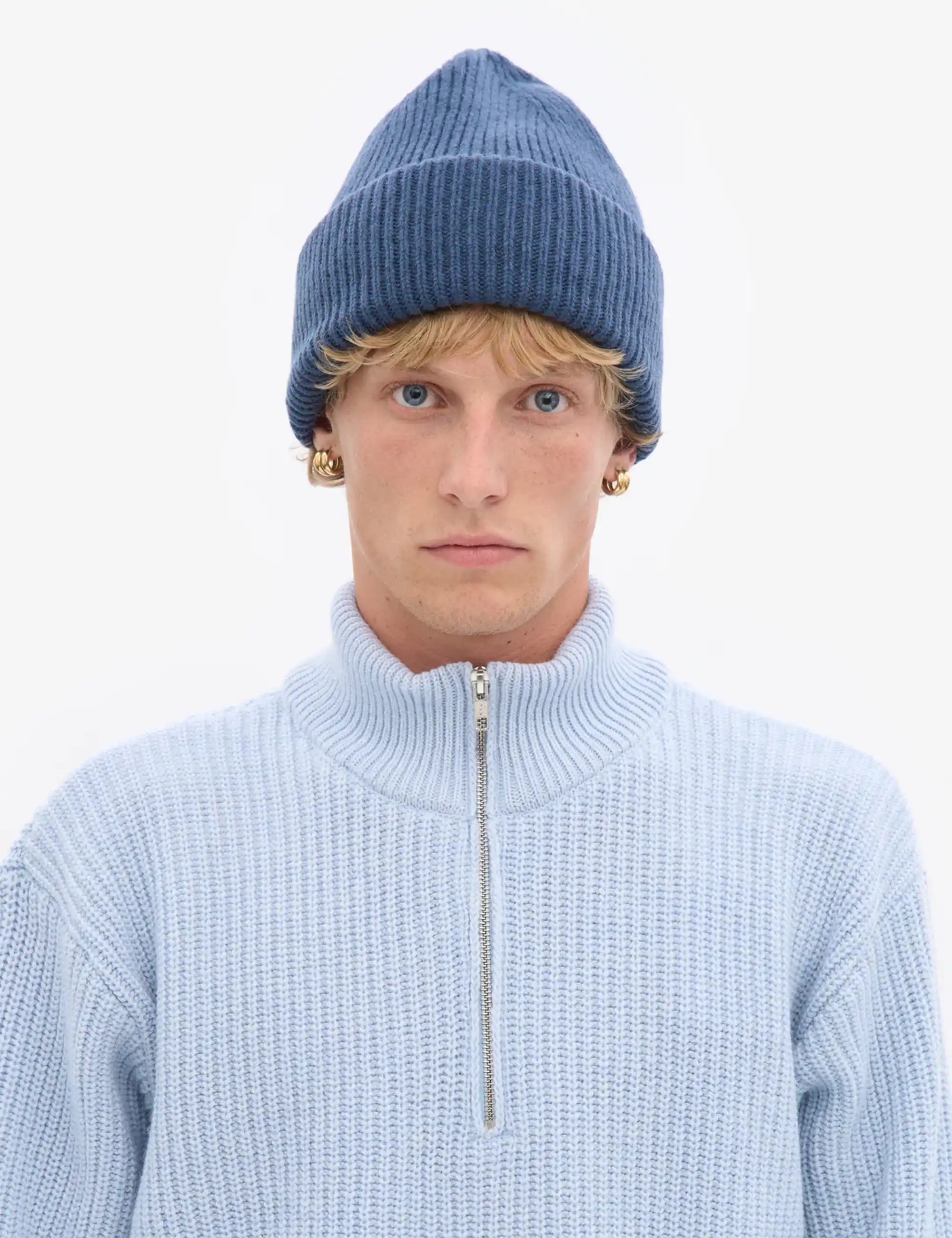 Colorful Standard Merino Wool Chunky Beanie Hat - Petrol Blue