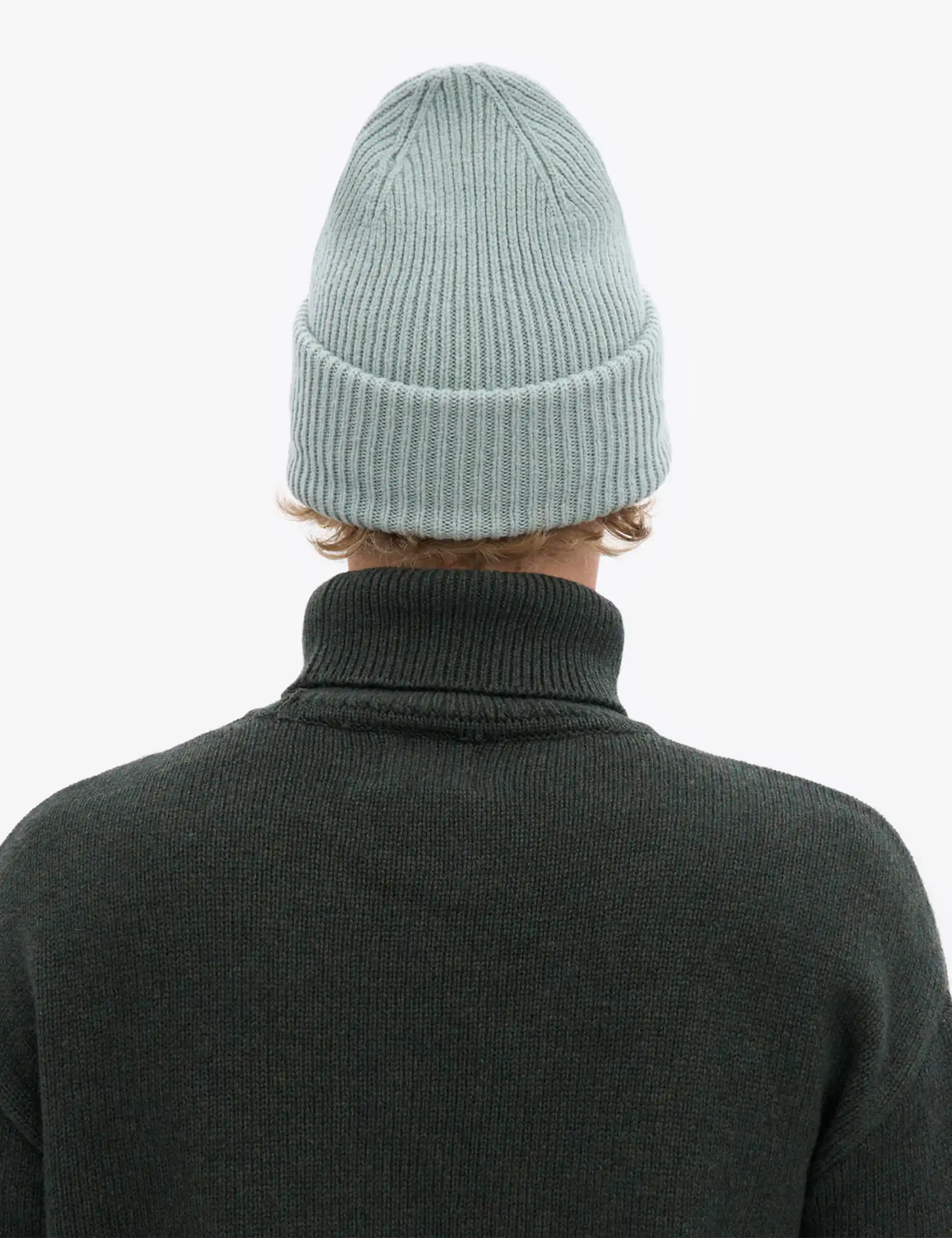 Colorful Standard Merino Wool Chunky Beanie Hat - Steel Blue