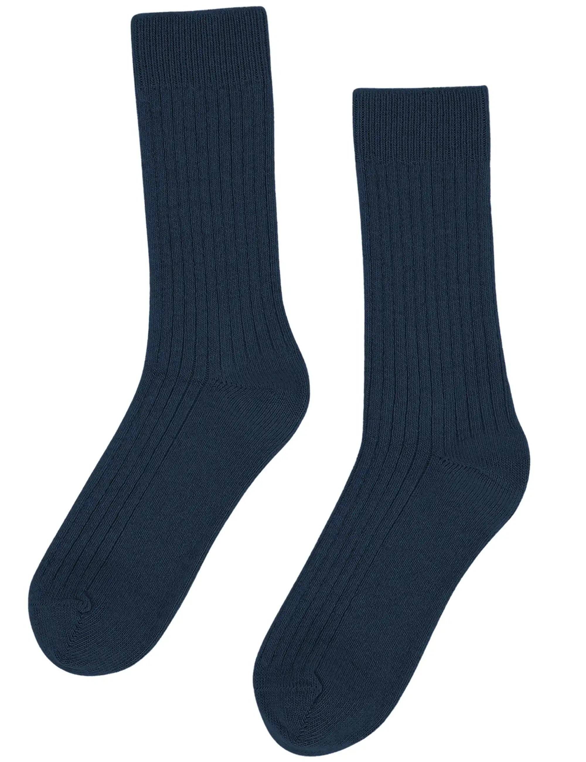 Colorful Standard Merino Wool Blend Socks - Petrol Blue