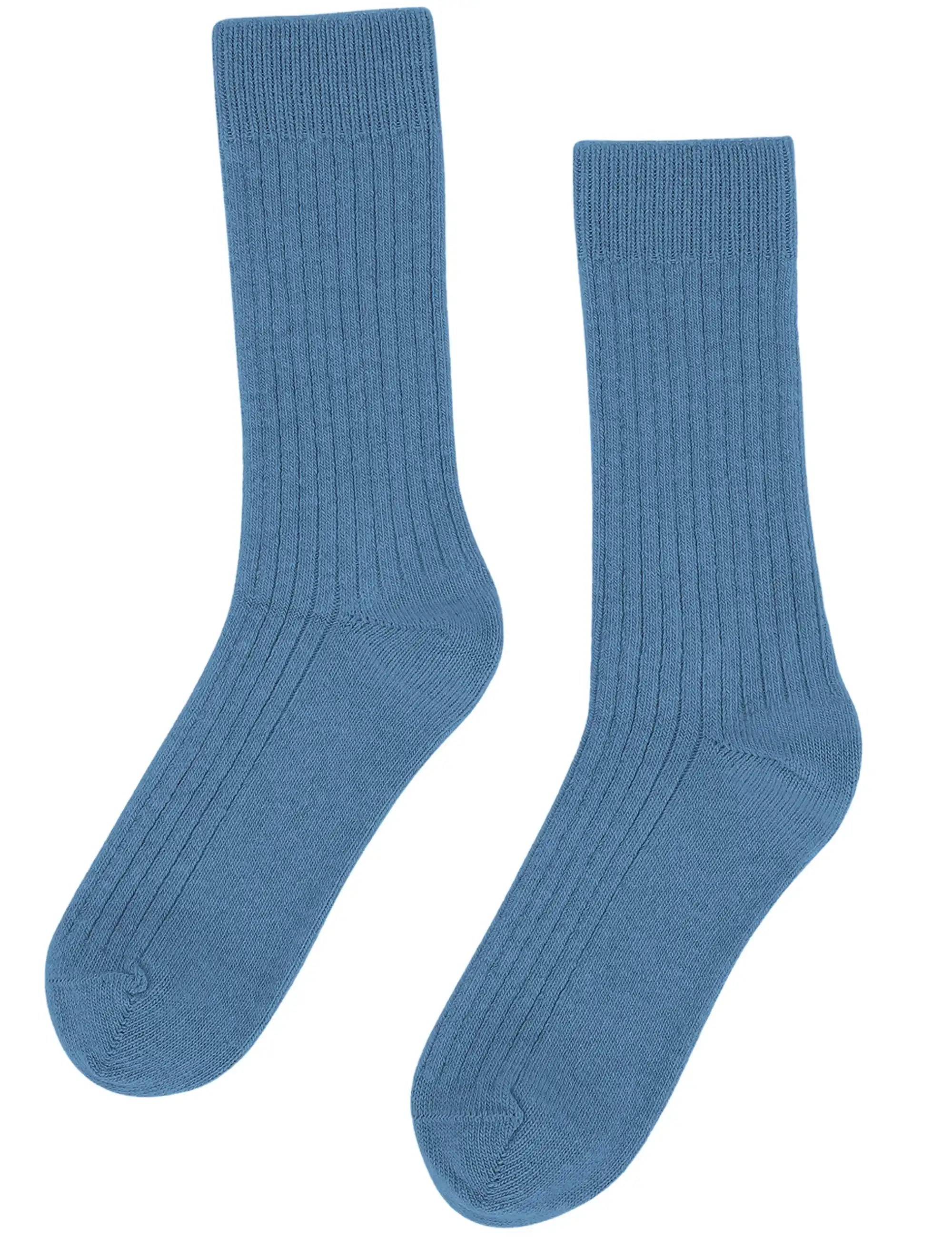 Colorful Standard Women's Merino Wool Blend Socks - Seaside Blue