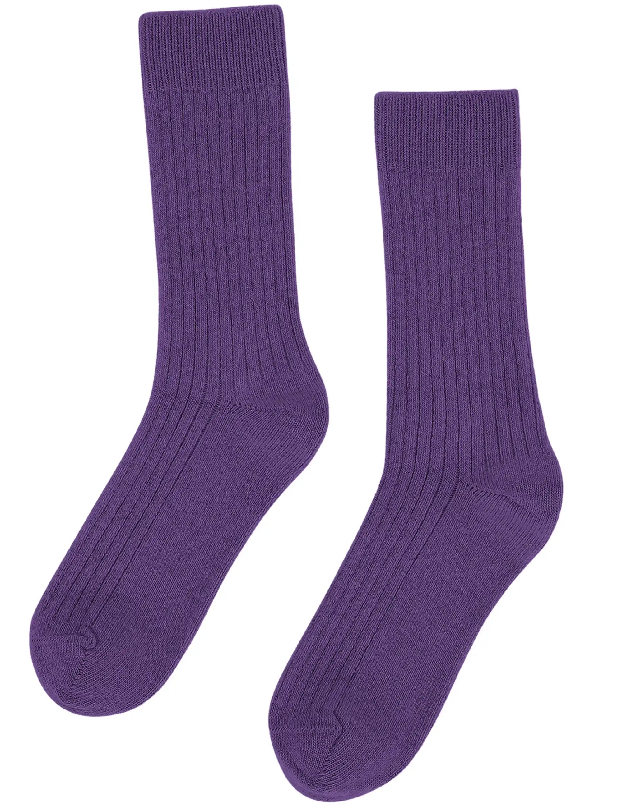 Colorful Standard Women's Merino Wool Blend Socks - Ultra Violet