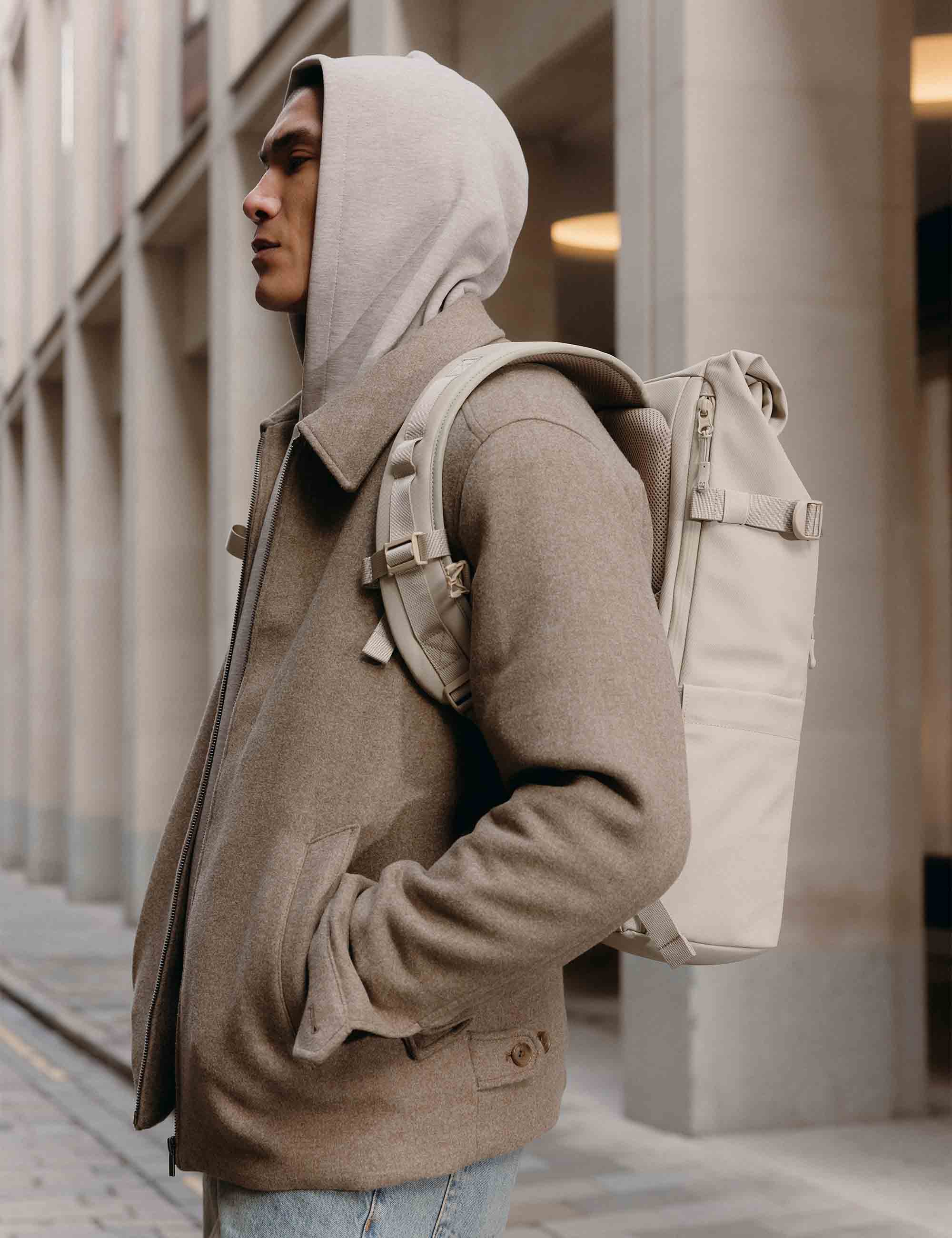 Stubble & Co The Roll Top Backpack 20L - Tonal Sand