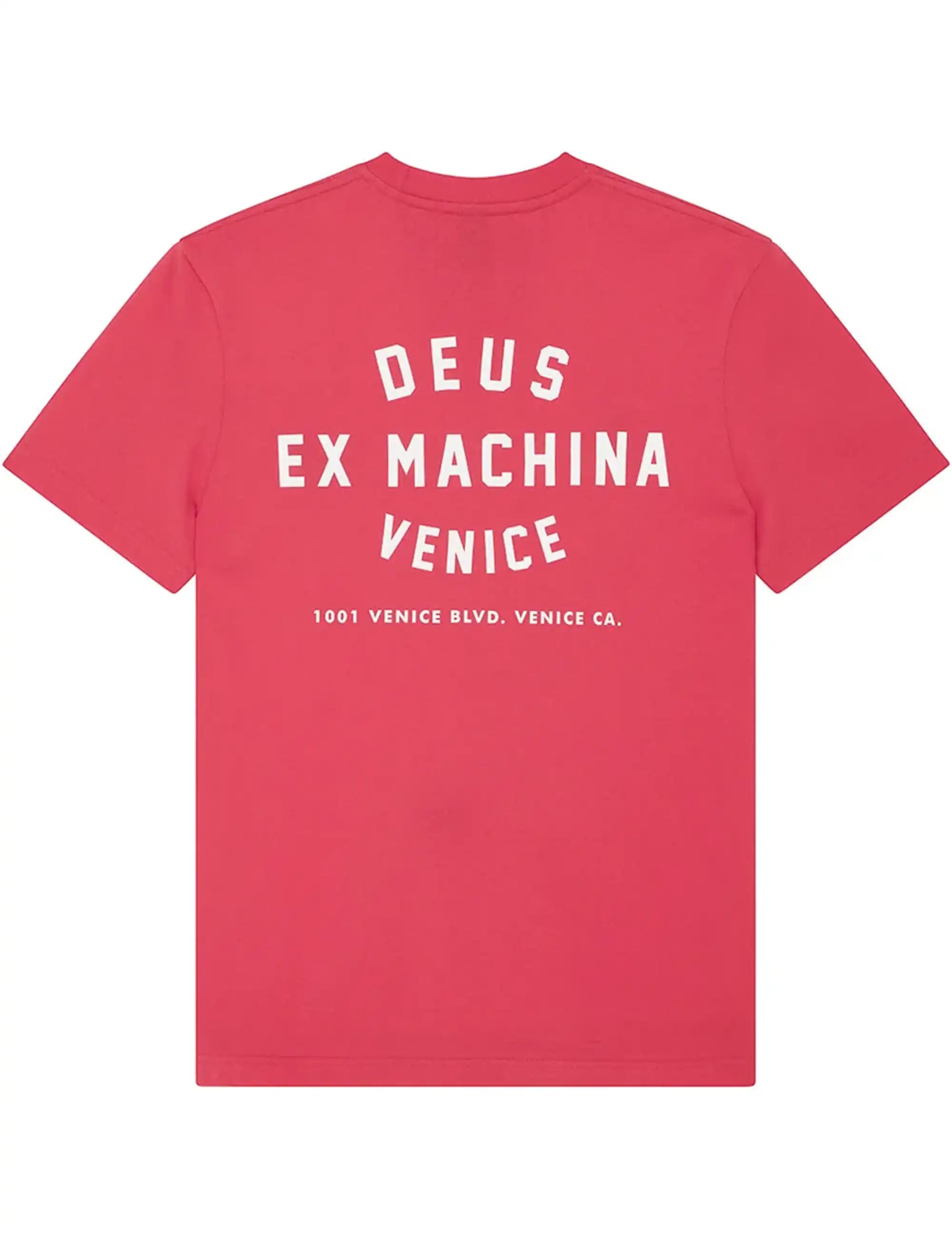 Deus Ex Machina Venice Skull T-Shirt - Melon Red