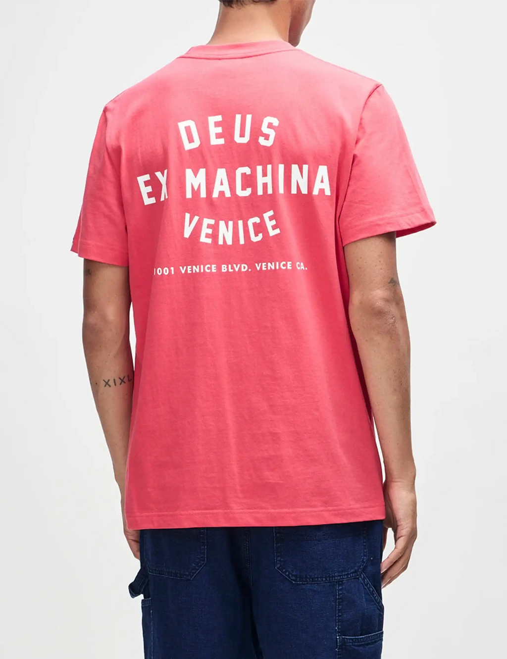 Venice Skull T-Shirt - Melon Red