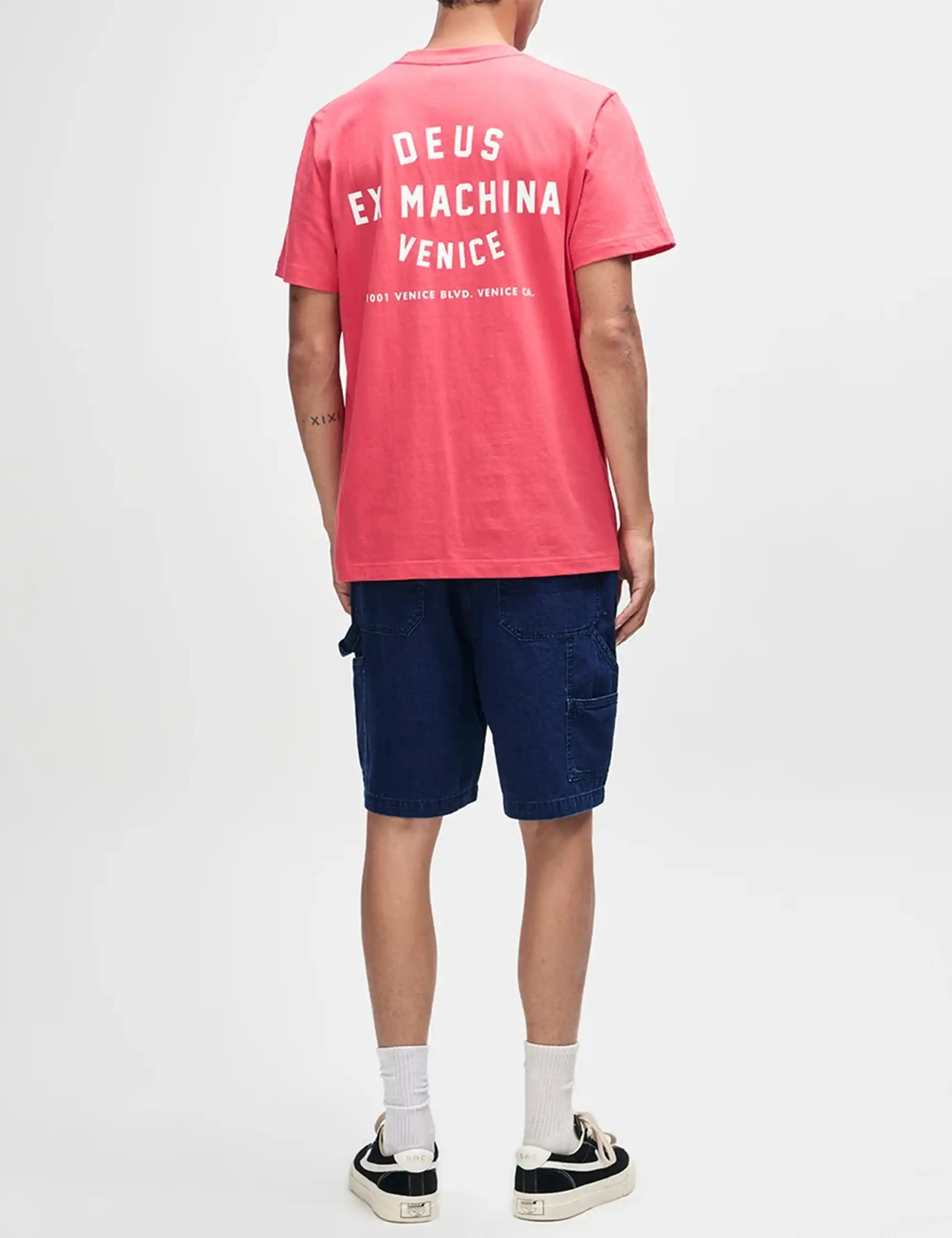 Deus Ex Machina Venice Skull T-Shirt - Melon Red