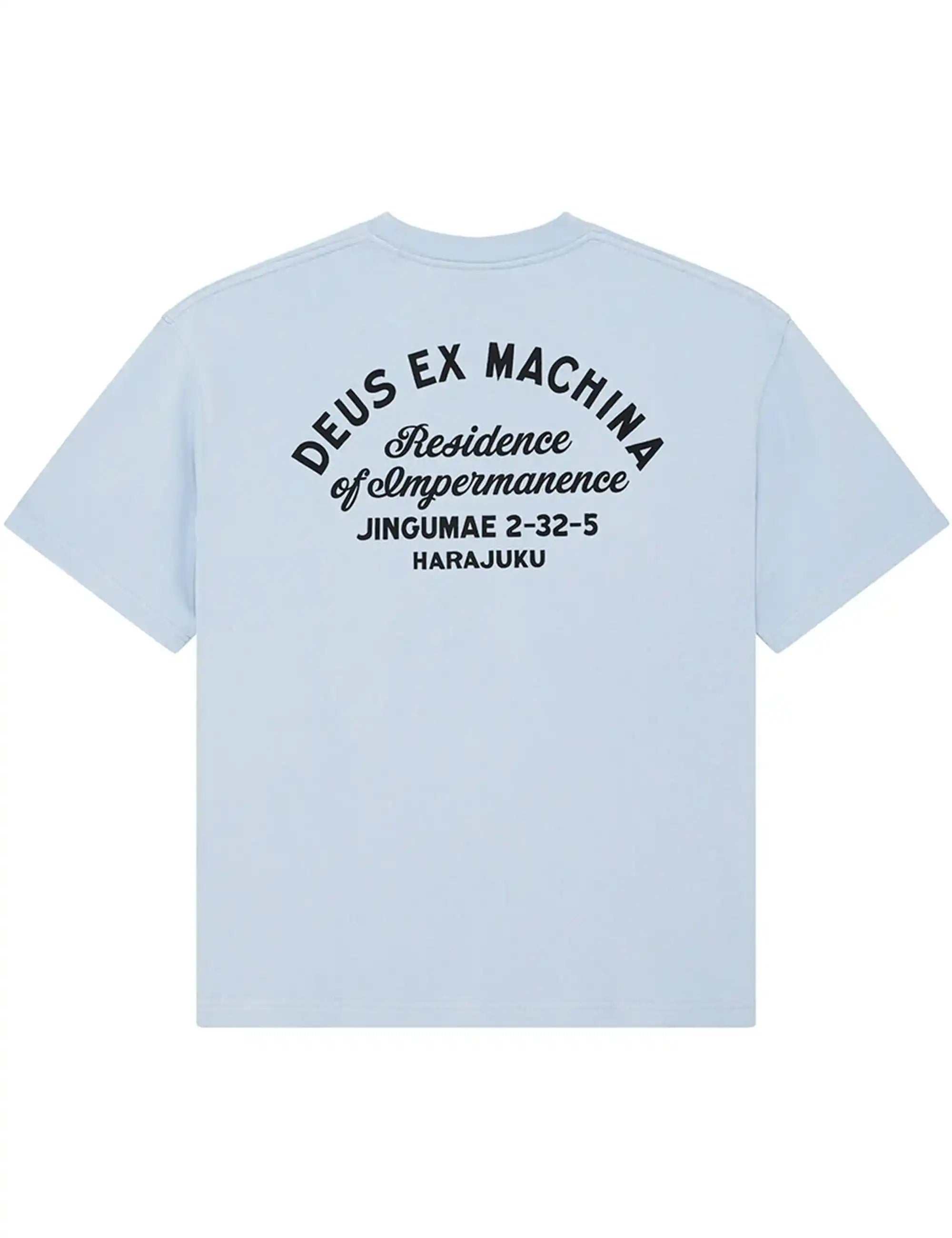 Deus Ex Machina Harajuku Sign T-Shirt - Cerulean Blue