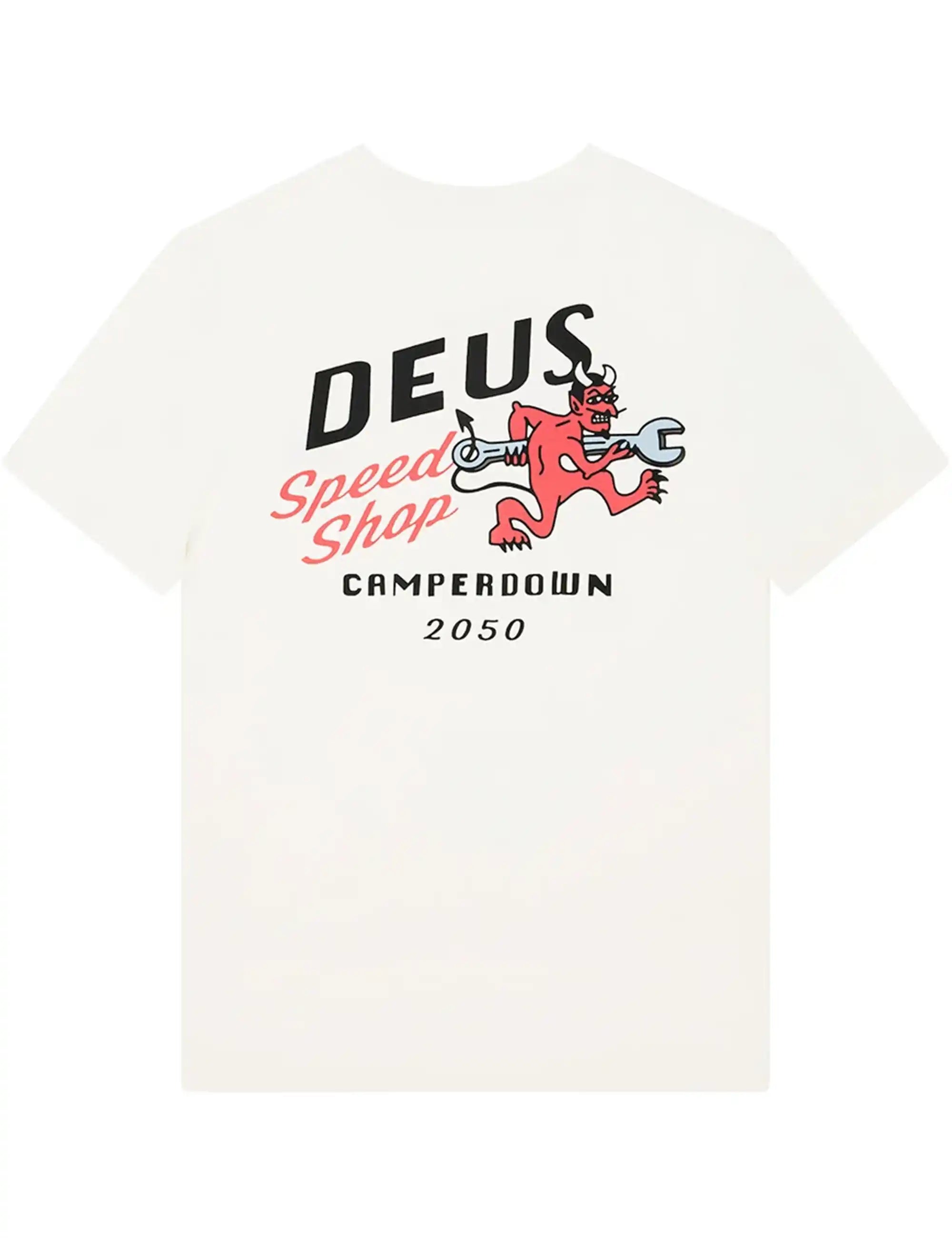 Deus Ex Machina Dogleg T-Shirt - Dirty White