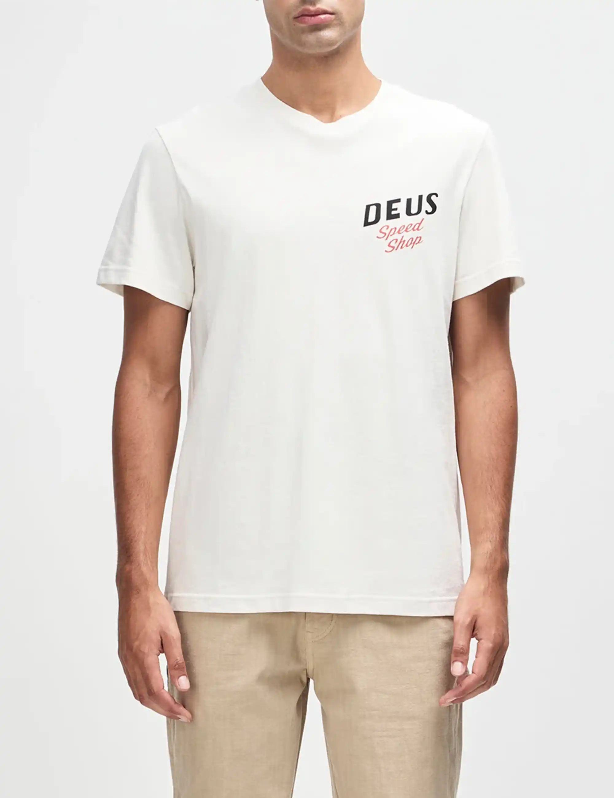 Deus Ex Machina Dogleg T-Shirt - Dirty White