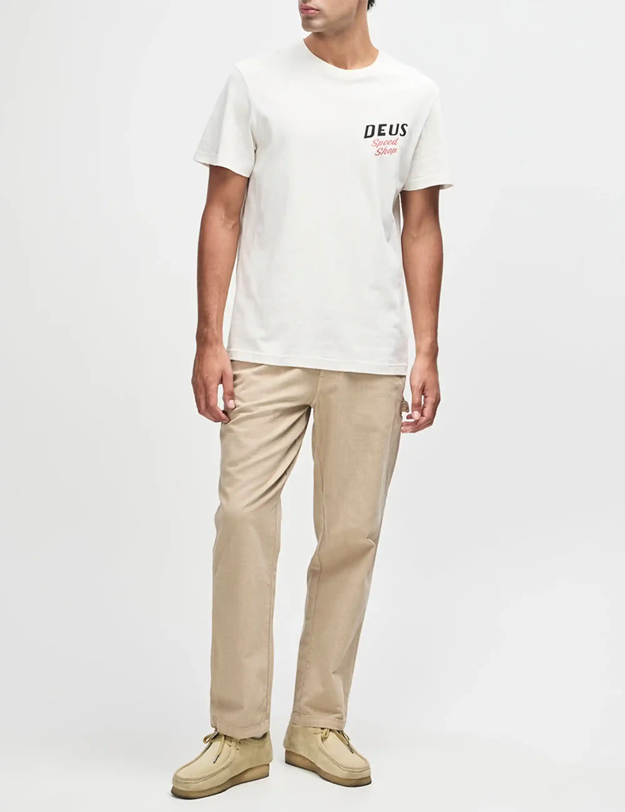 Deus Ex Machina Dogleg T-Shirt - Dirty White