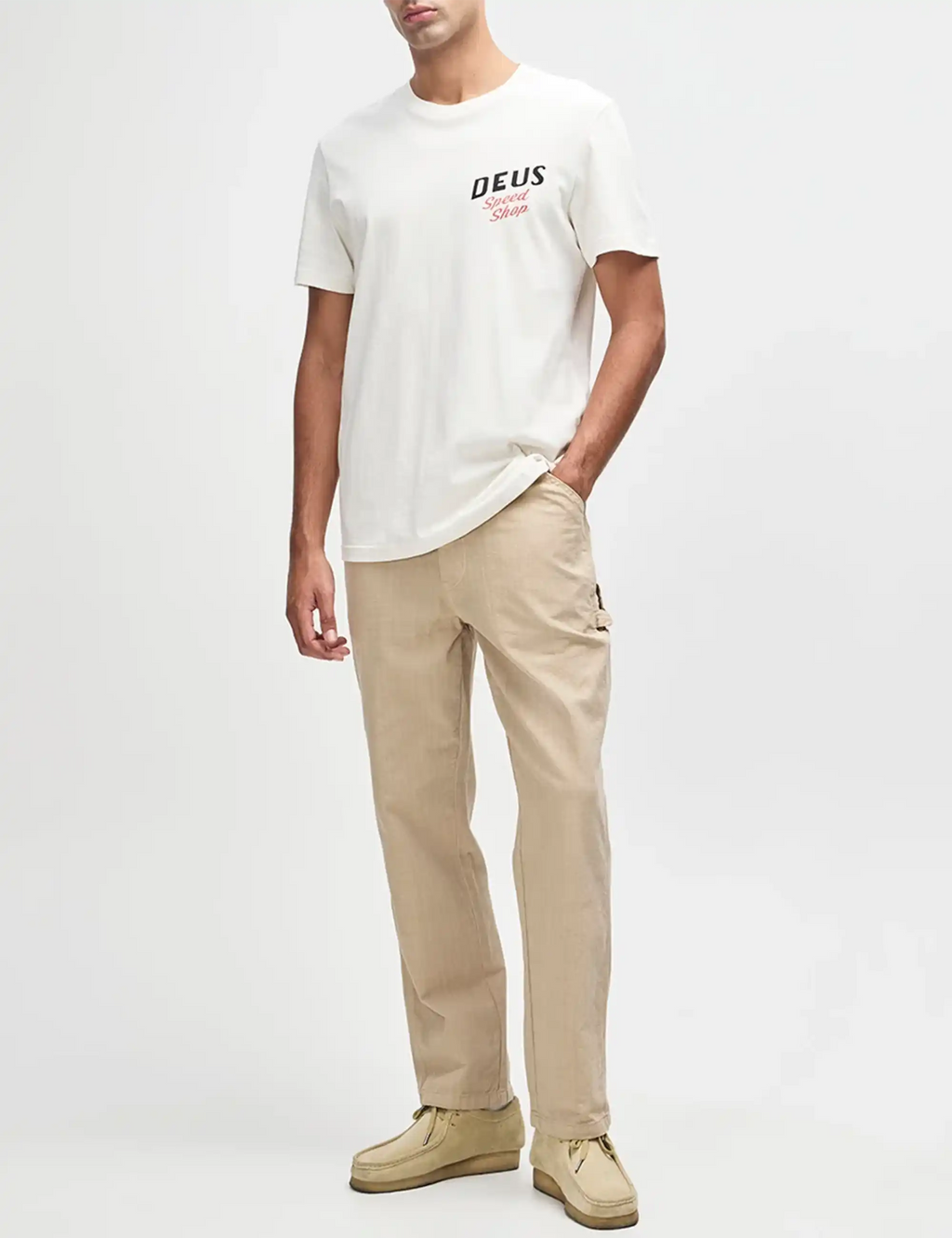 Dogleg T-Shirt - Dirty White