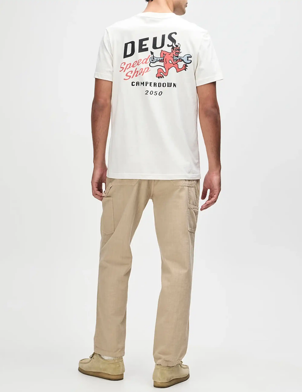 Dogleg T-Shirt - Dirty White