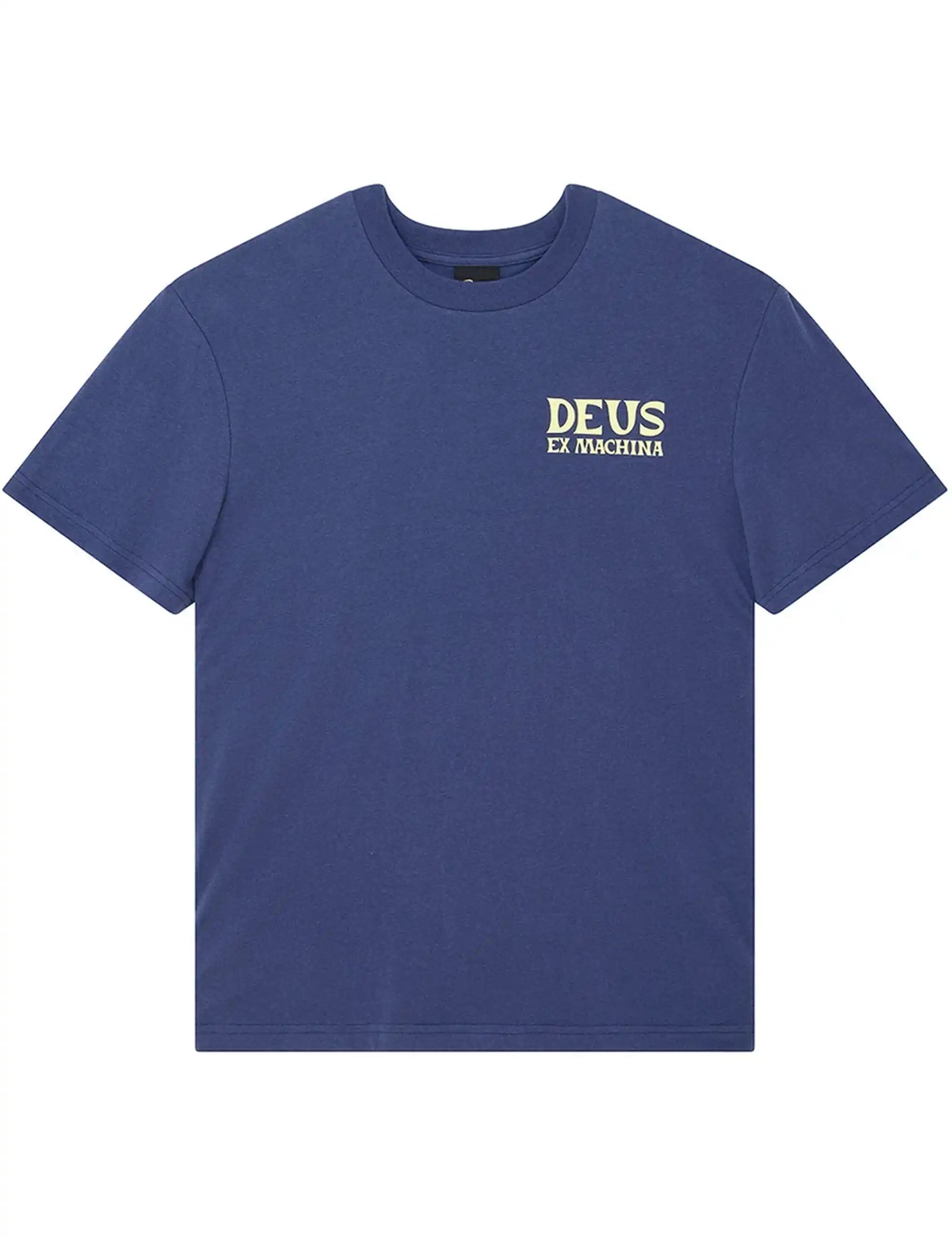 Deus Ex Machina Chinook T-Shirt - Mechanic Blue