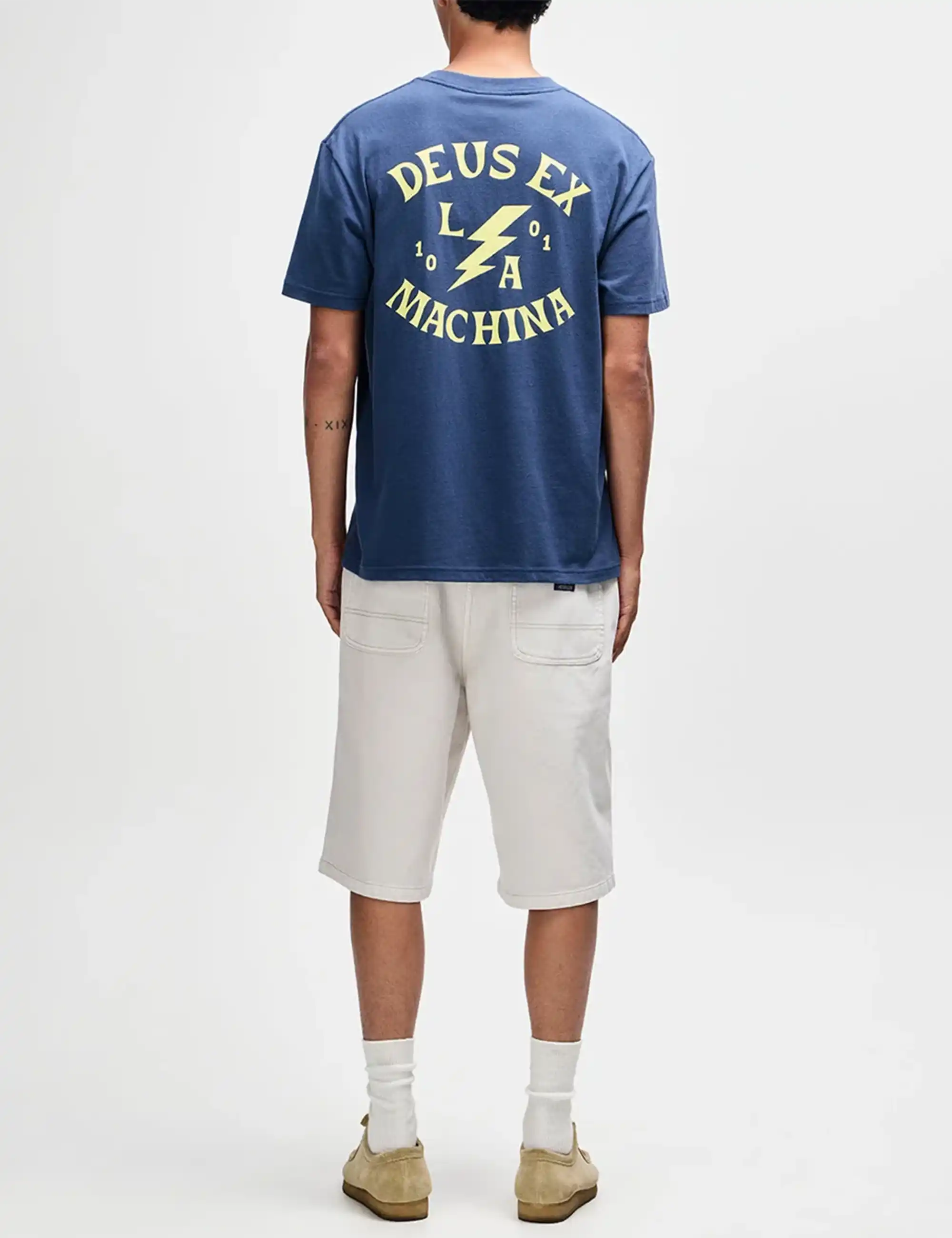 Deus Ex Machina Chinook T-Shirt - Mechanic Blue
