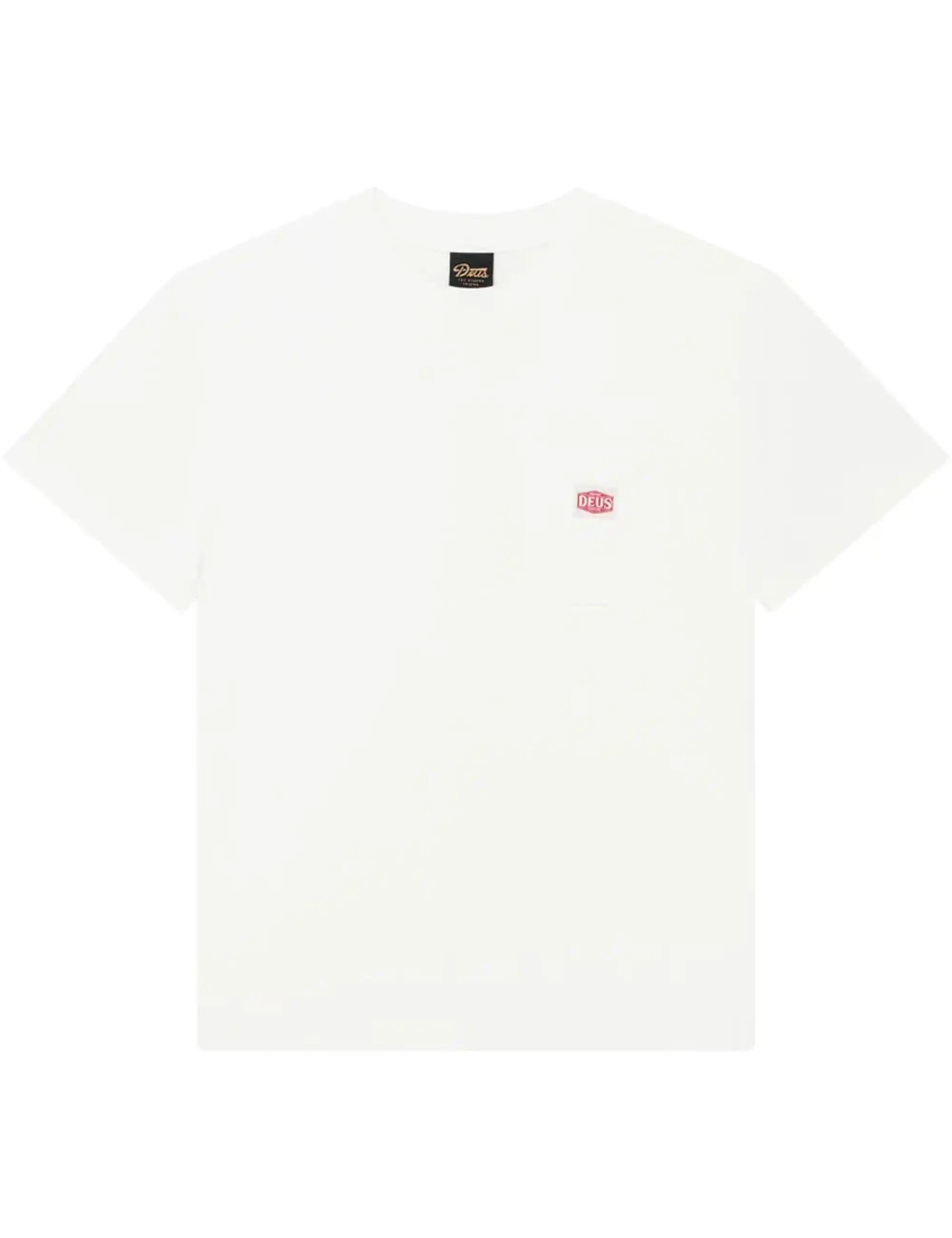 Deus Ex Machina Parts & Service Pocket T-Shirt - Vintage White