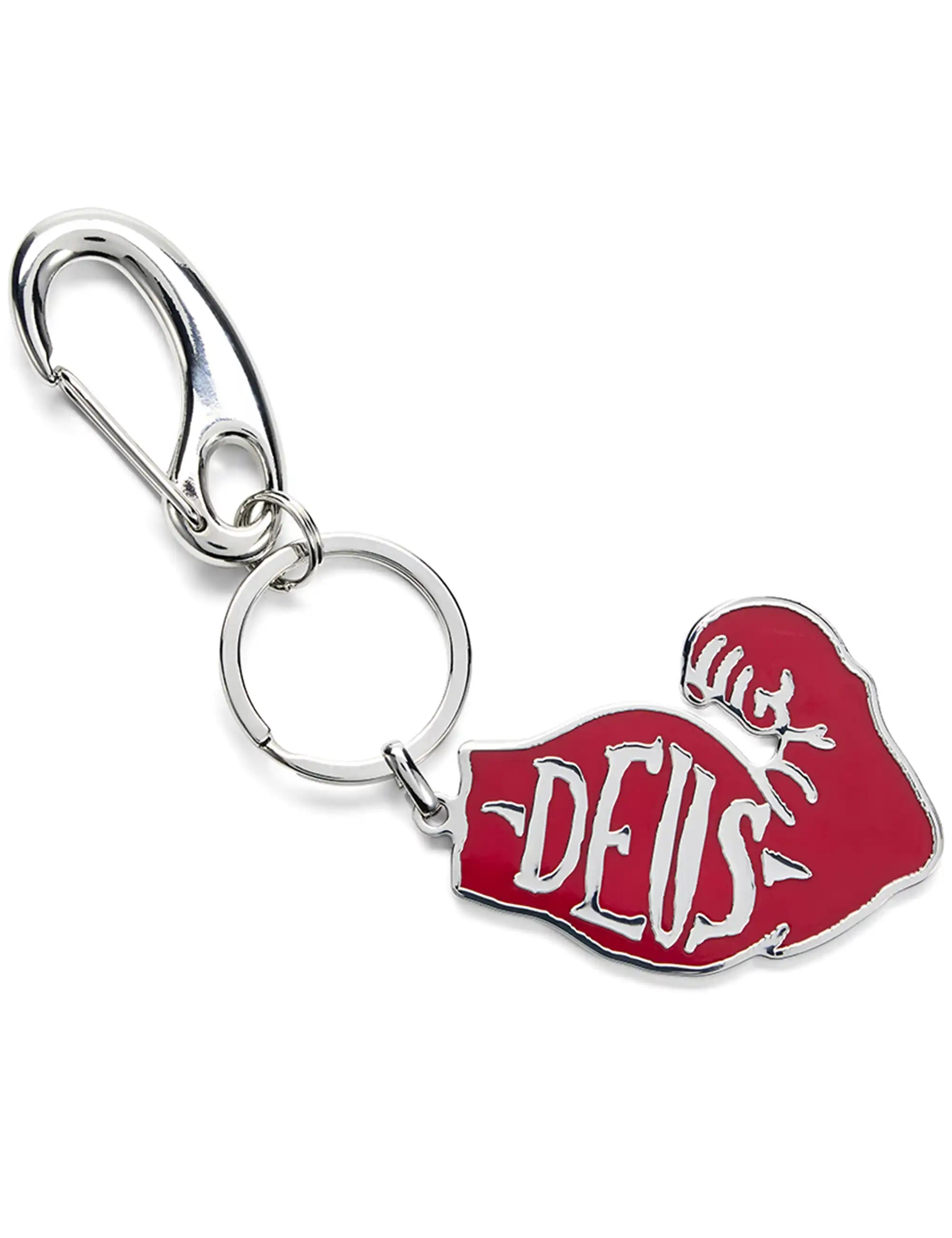 Deus Ex Machina Spinach Keyring - Silver