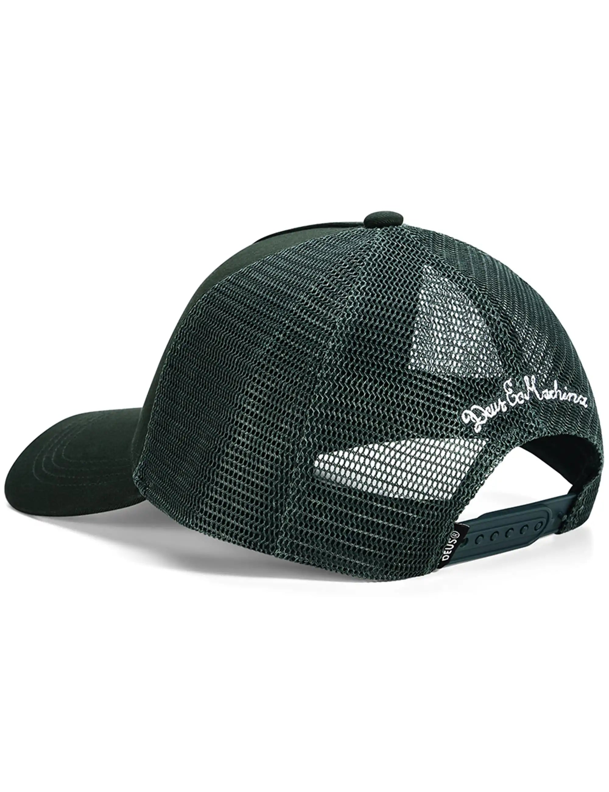 Deus Ex Machina Tokyo Address Trucker Cap - Racing Green