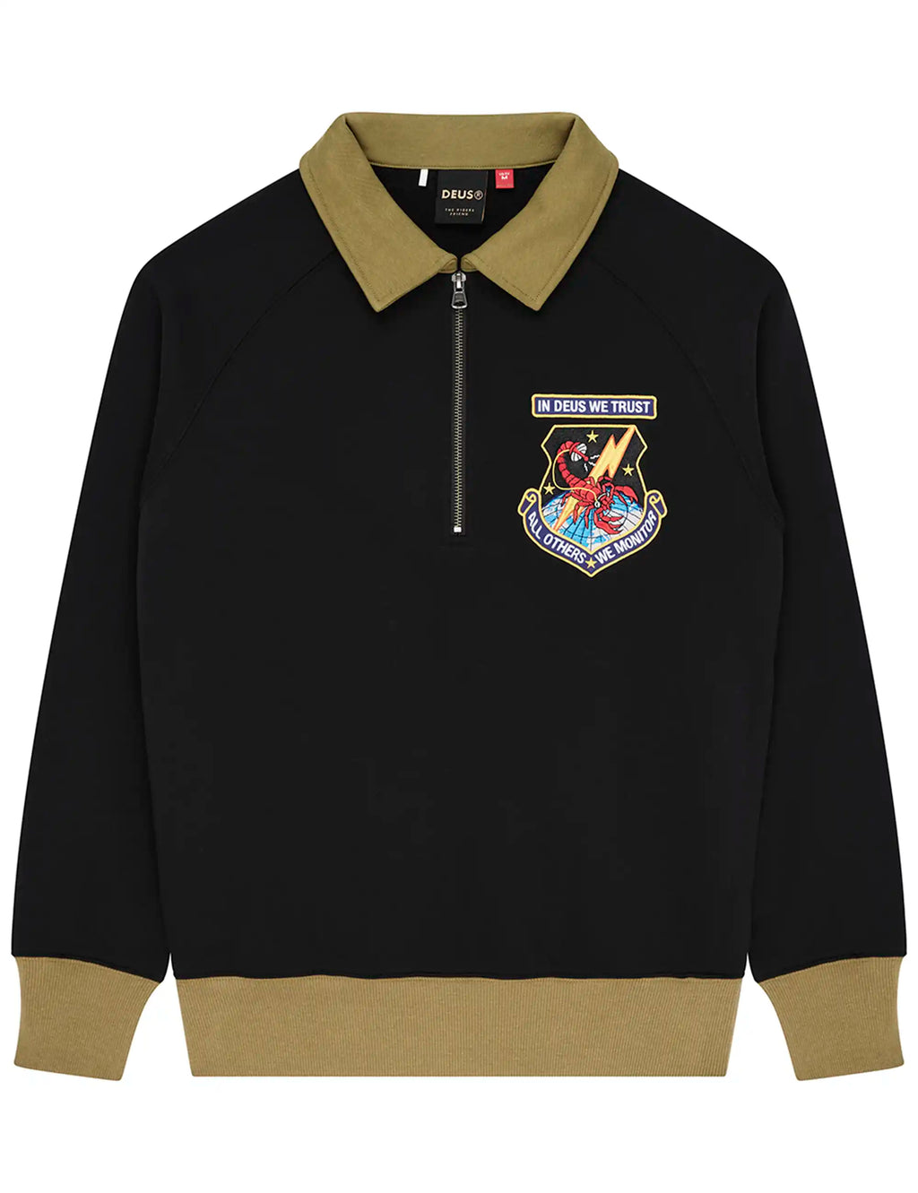 All Others Half Zip Sweat - Black