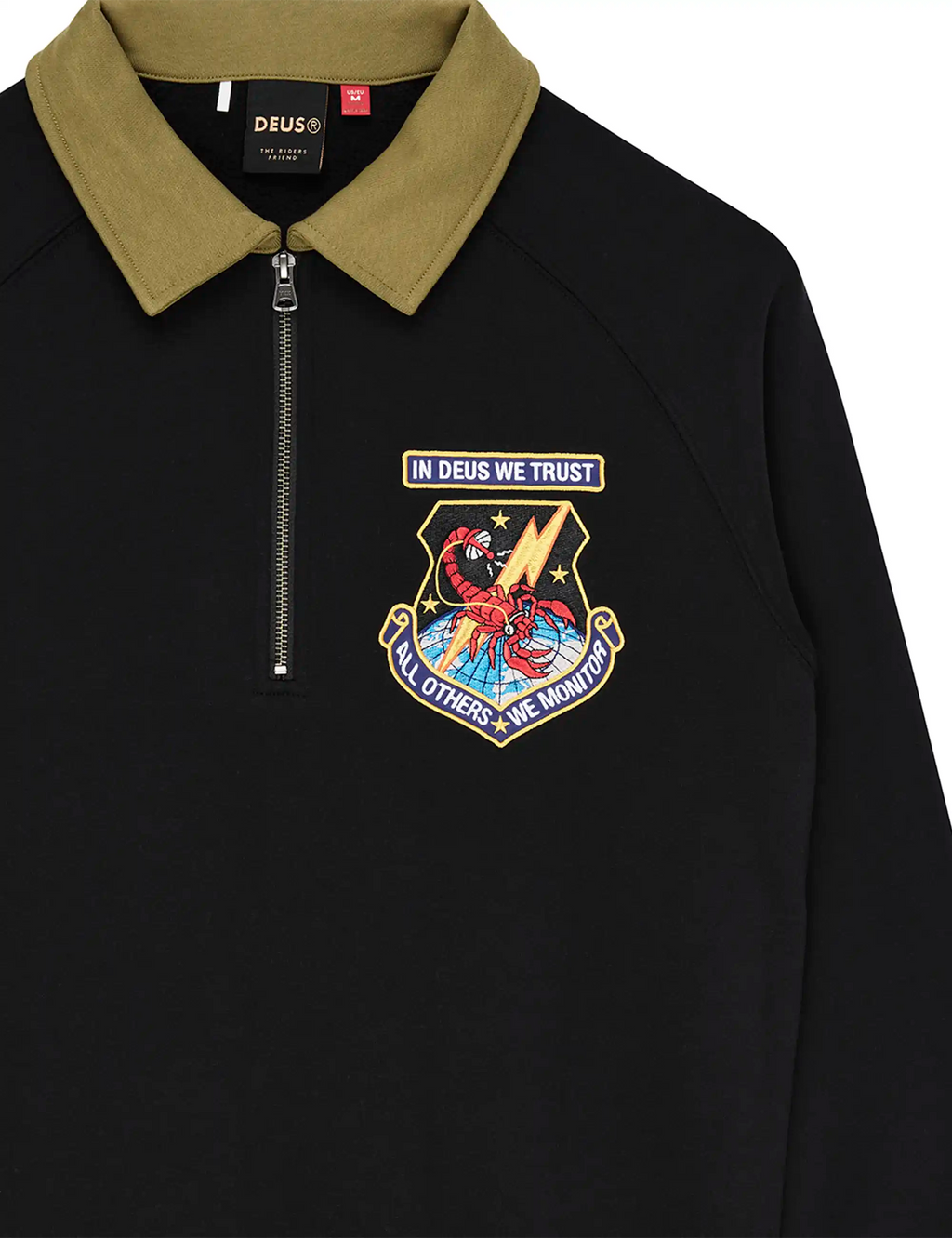 All Others Half Zip Sweat - Black